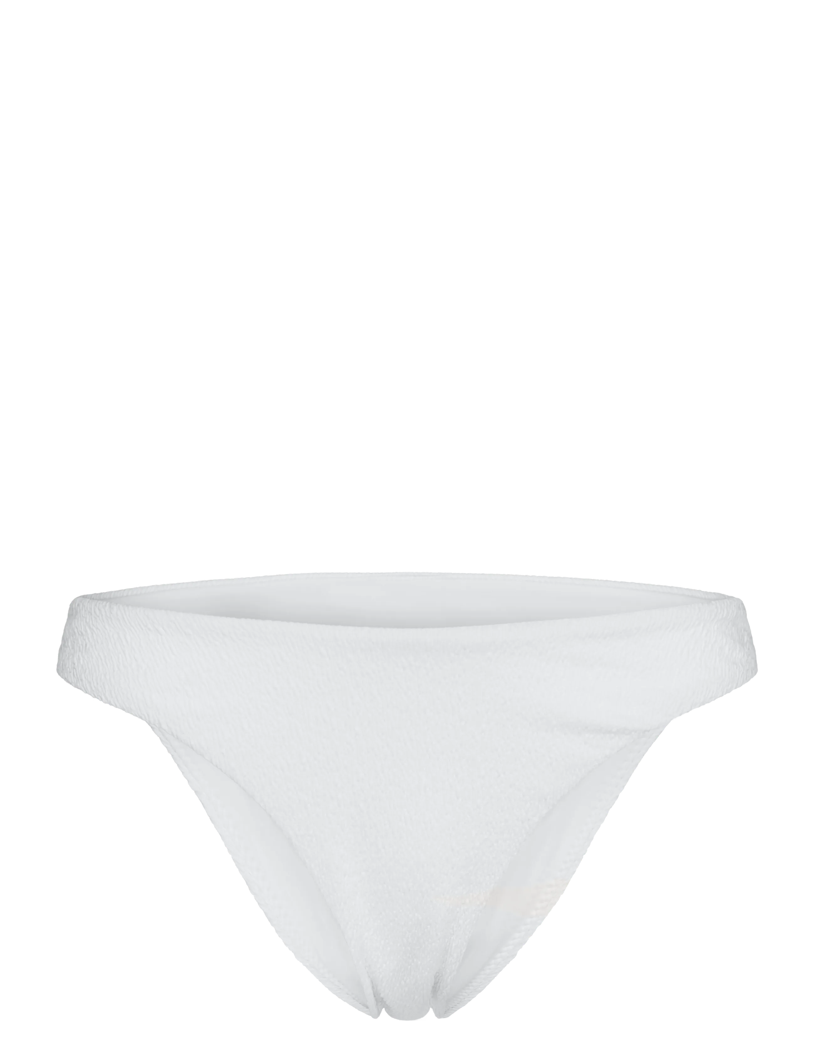 Hunkemöller CRINKLE HIGH LEG - Bikinier - SNOW WHITE / white