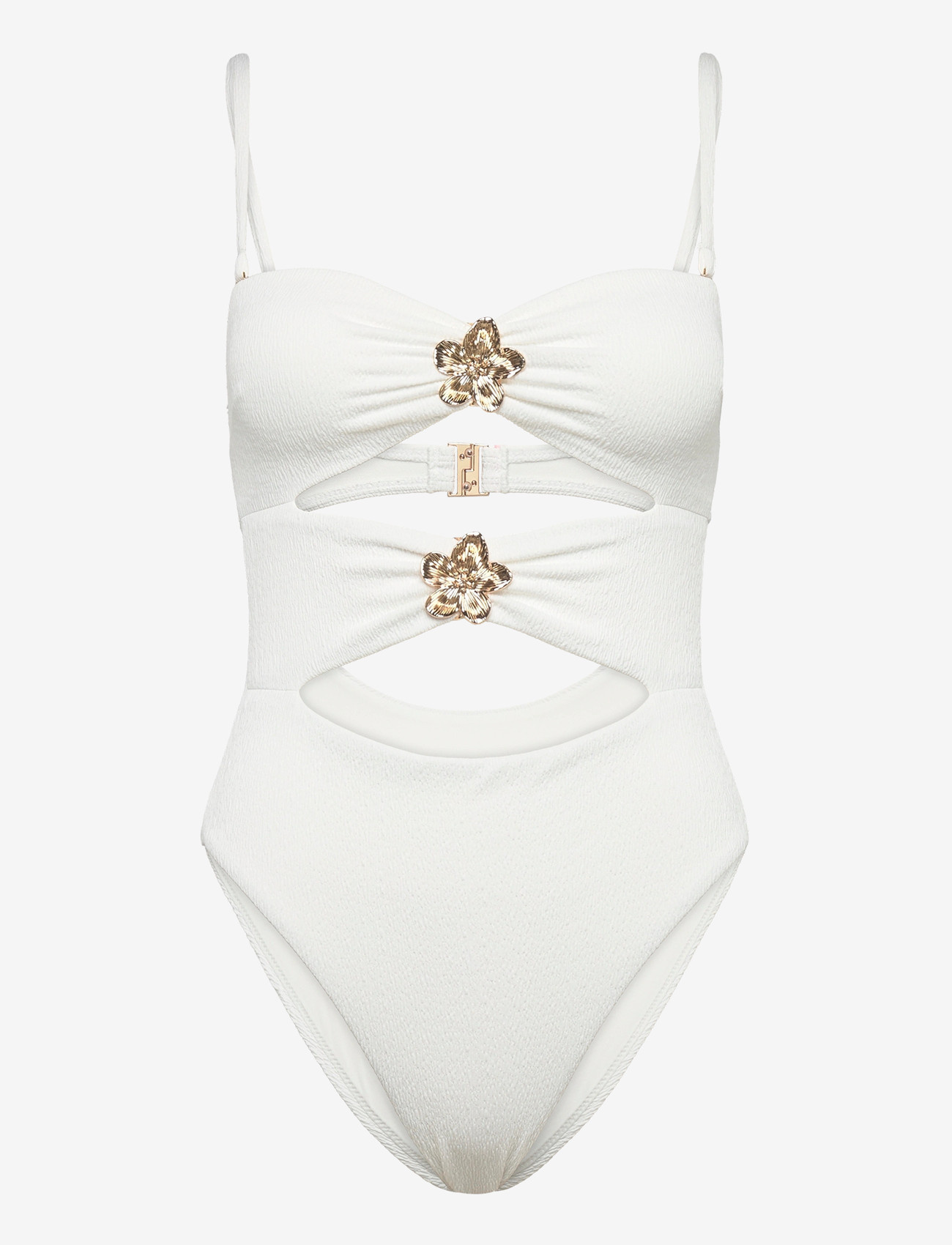 Hunkemöller - CRINKLE BANDEAU HL BS - badedragter - snow white - 1