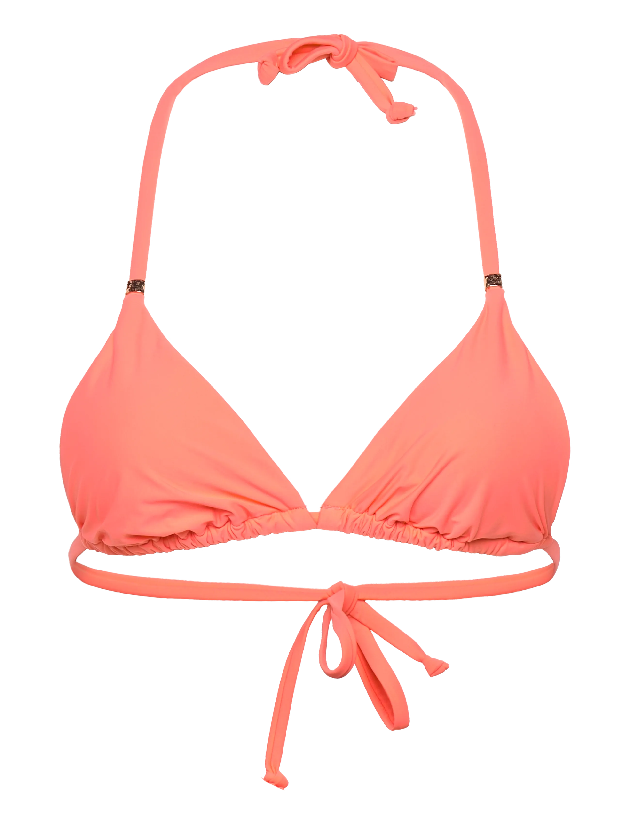 Hunkemöller LUXE TRIANGLE - Bikini's - FUSION CORAL / coral