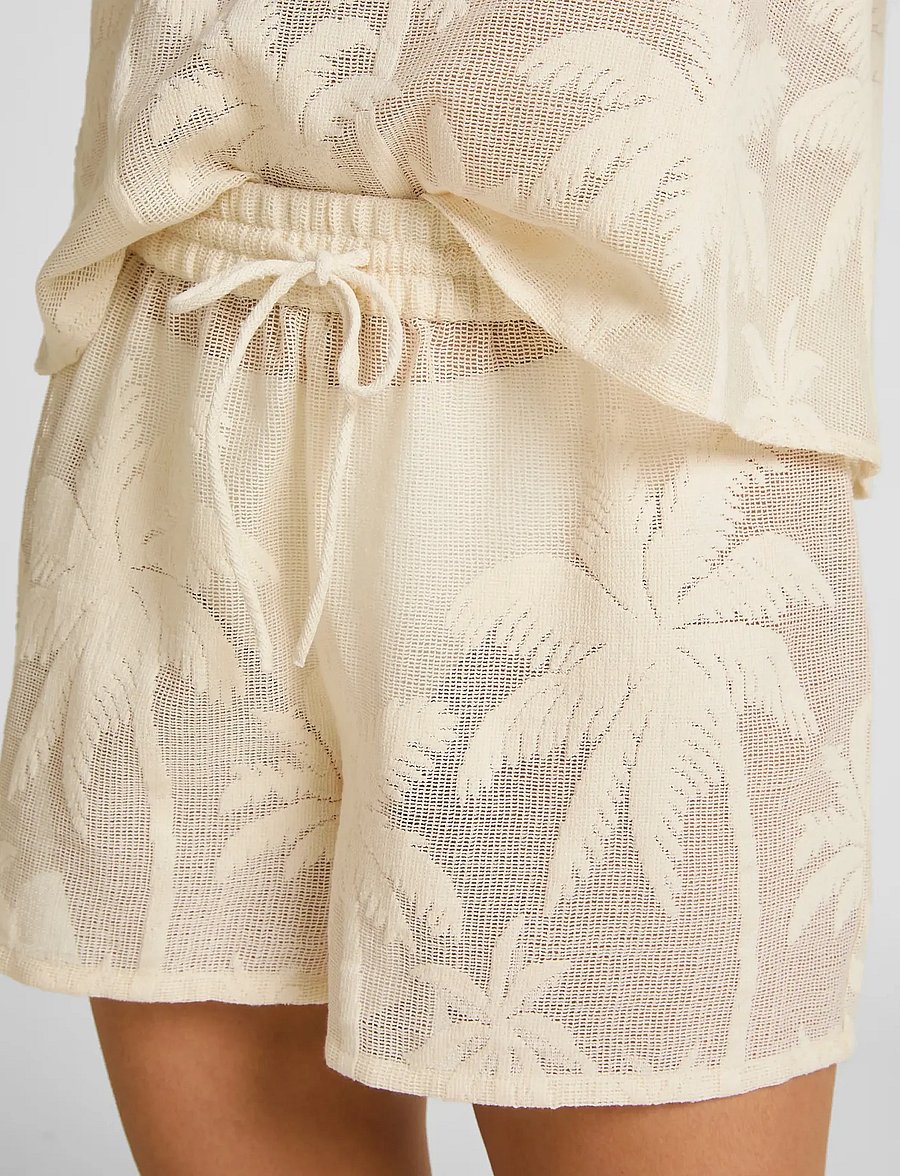 Hunkemöller - PALM WOVEN SHORTS - snow white - 3
