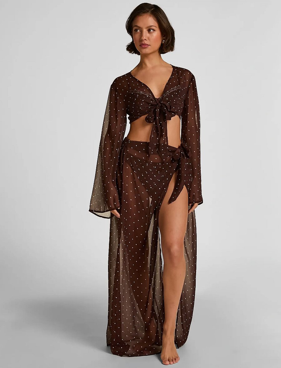 Hunkemöller - ALGARVE SKIRT - rantavaatteet - chicory coffee - 4
