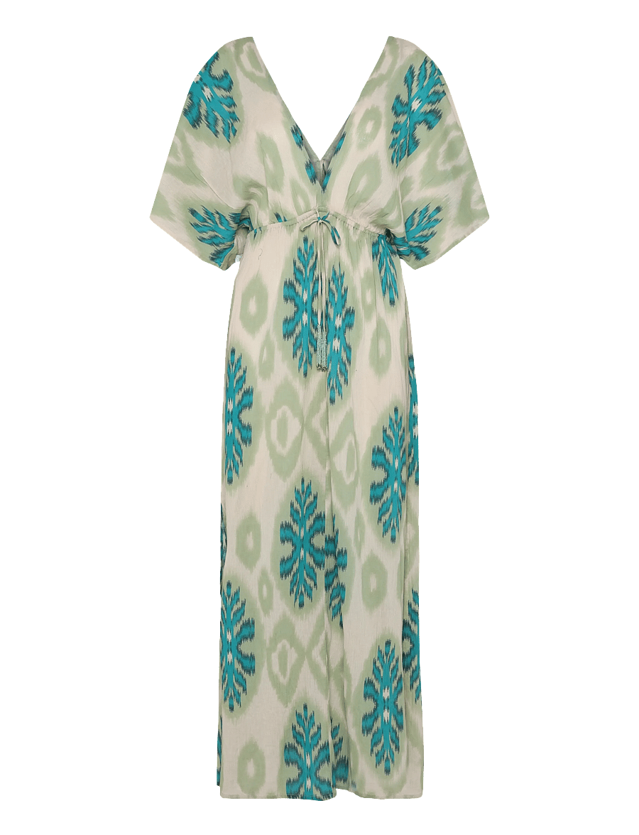 Hunkemöller - GLAM BEACH MAXI KAFTAN - sommerkleider - sea foam - 1