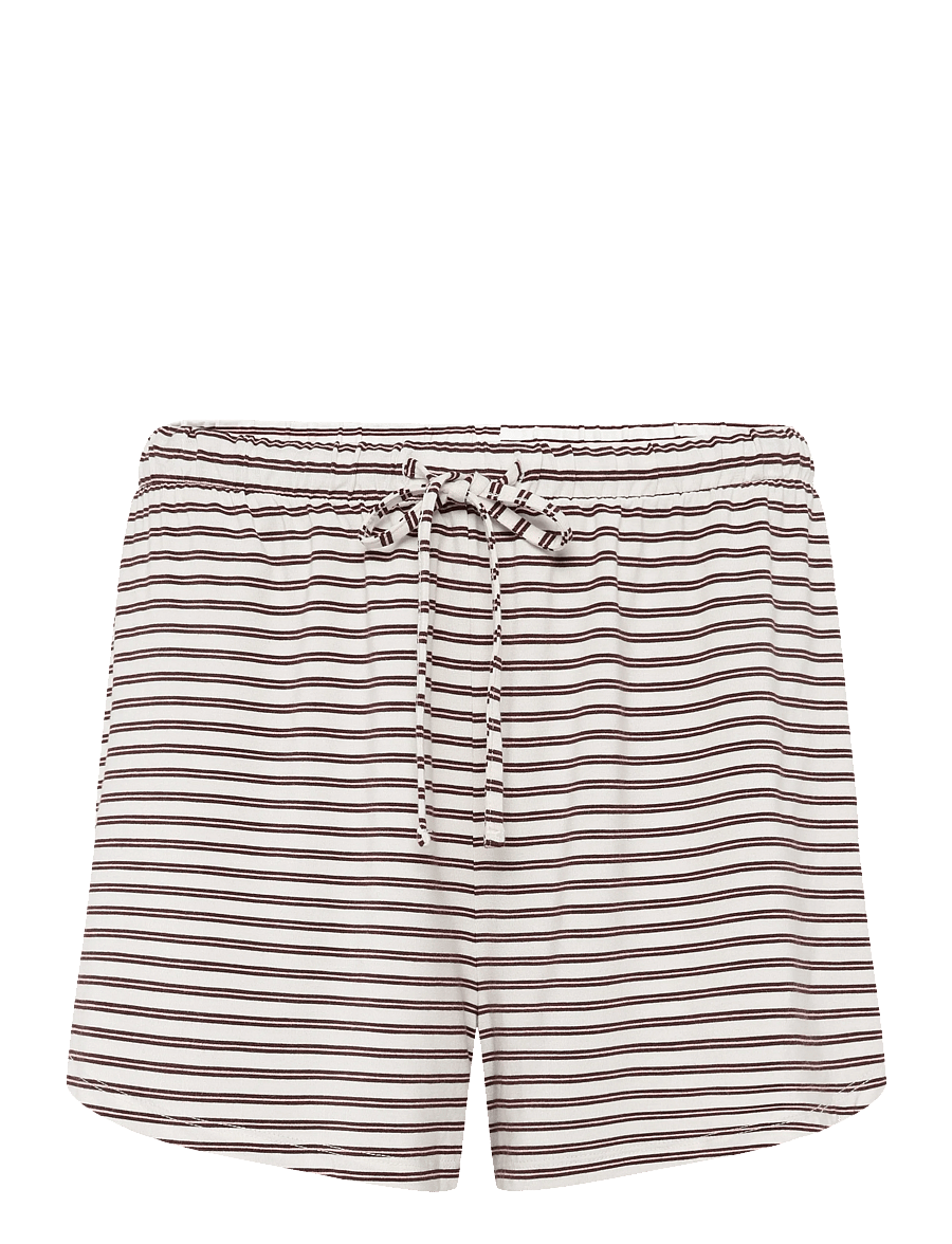 Hunkemöller - SHORT JERSEY STRIPE - lühikesed dressipüksid - gardenia - 1