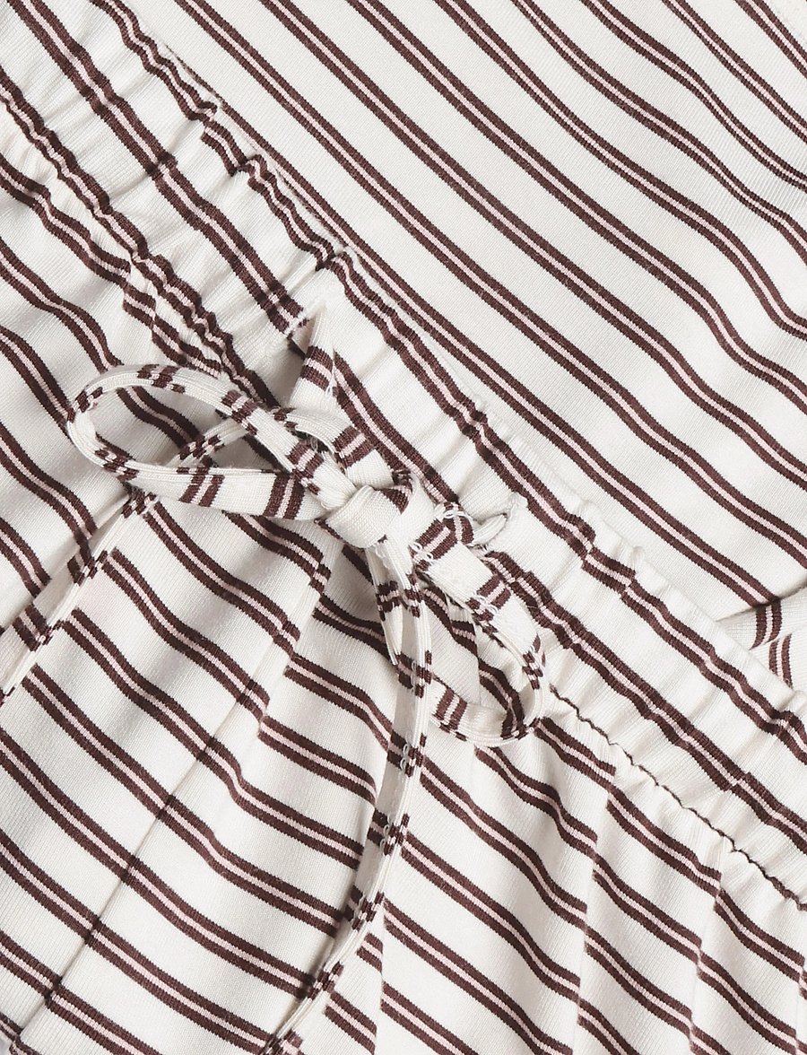 Hunkemöller - SHORT JERSEY STRIPE - lühikesed dressipüksid - gardenia - 5