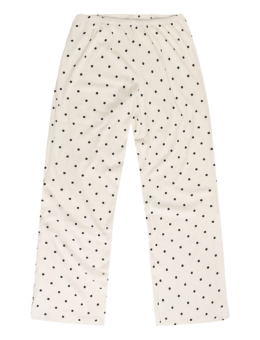 Hunkemöller - Pj Cami Pant Rib Lace Print - pyjamas - pristine - 5
