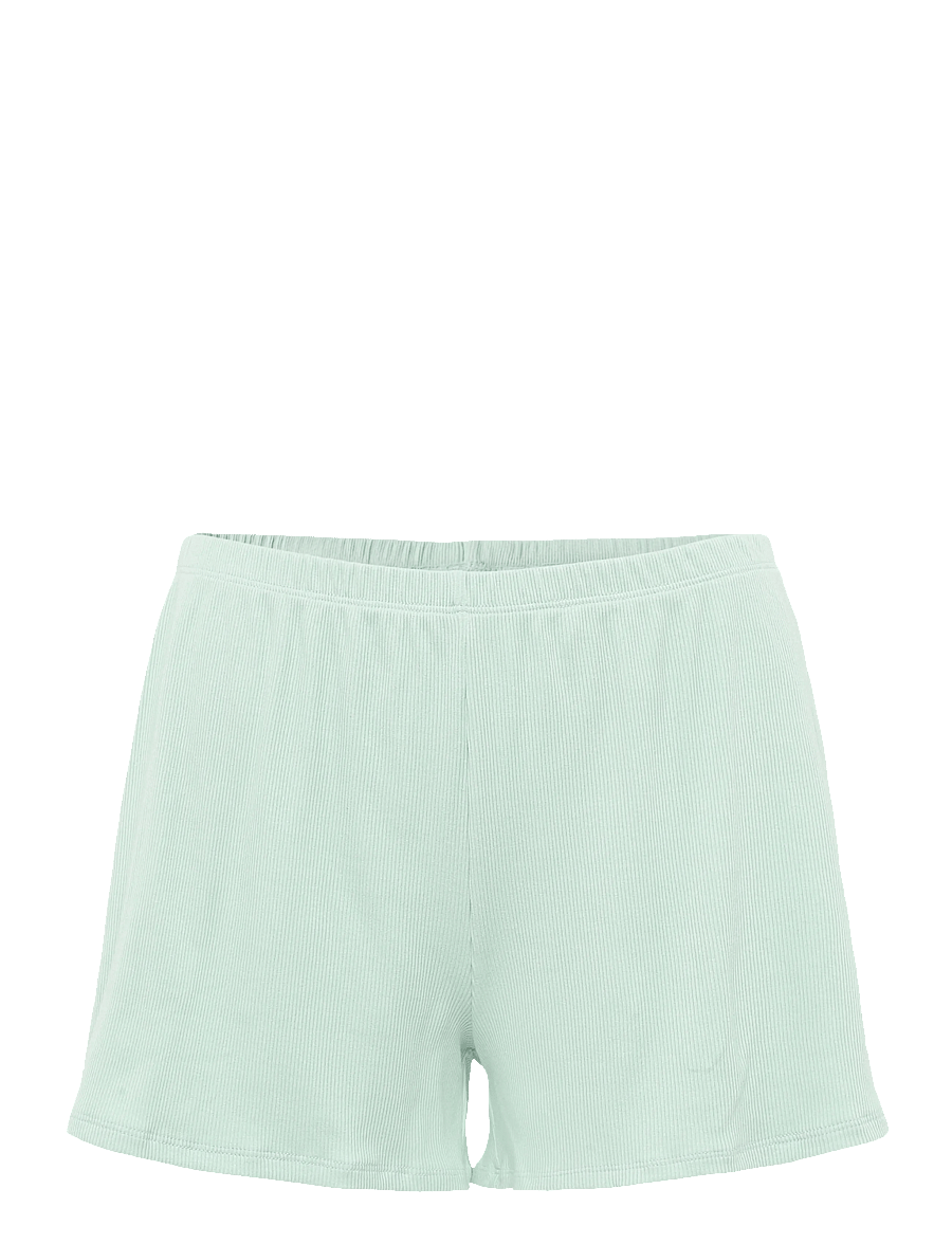 Hunkemöller - PJ SS SHORT RIB LACE - pyjamas - frosty green - 3