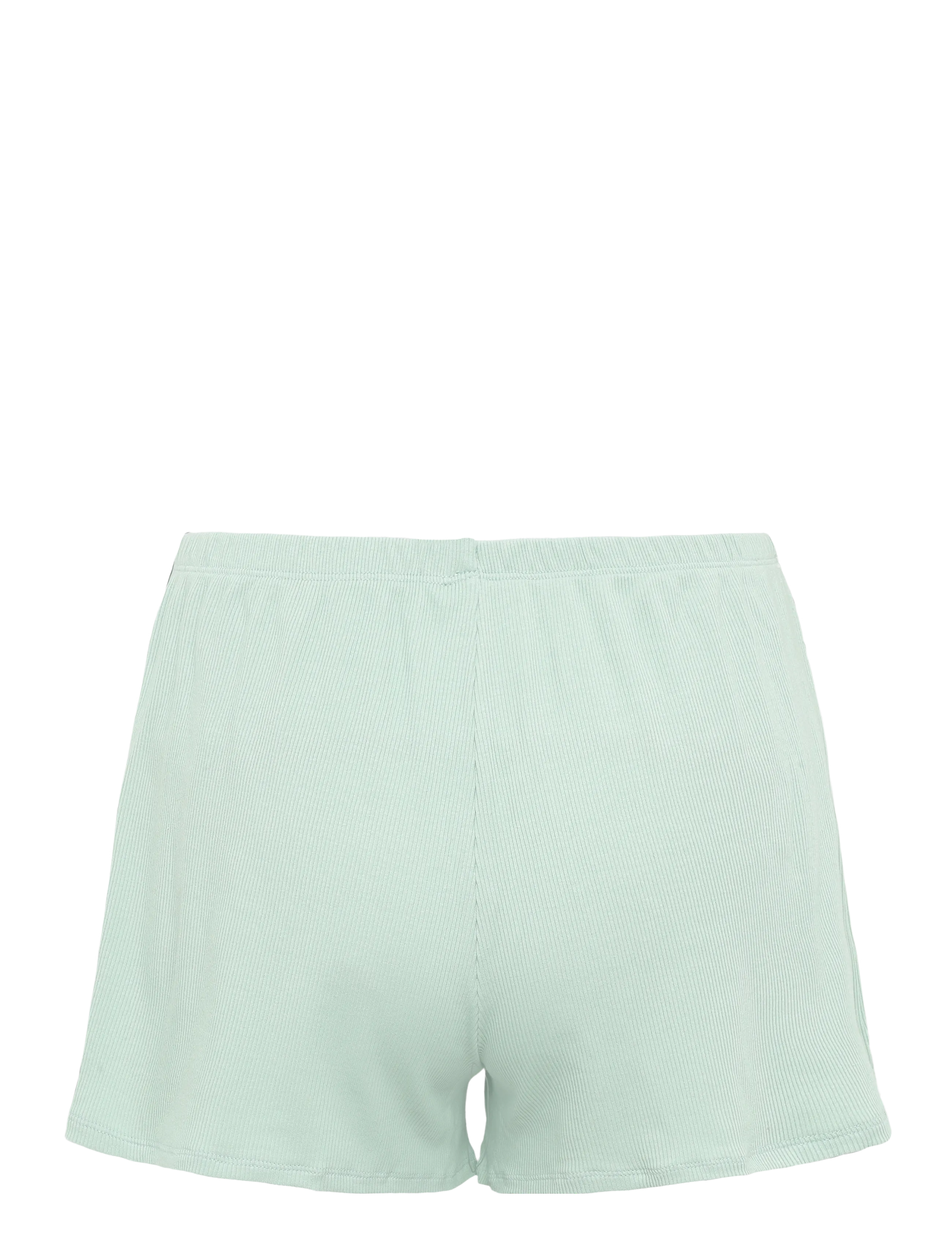 Hunkemöller - PJ SS SHORT RIB LACE - die niedrigsten preise - frosty green - 4