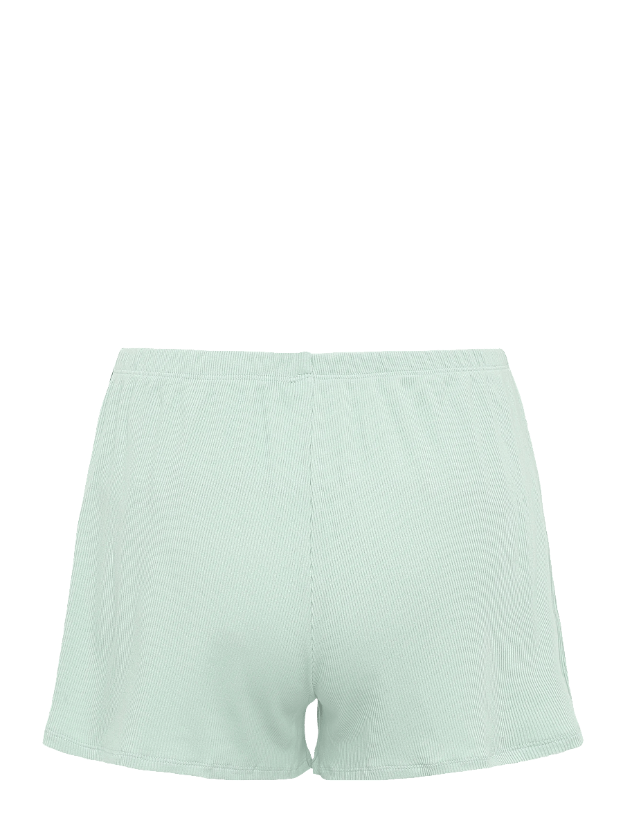 Hunkemöller - PJ SS SHORT RIB LACE - pyjamas - frosty green - 4