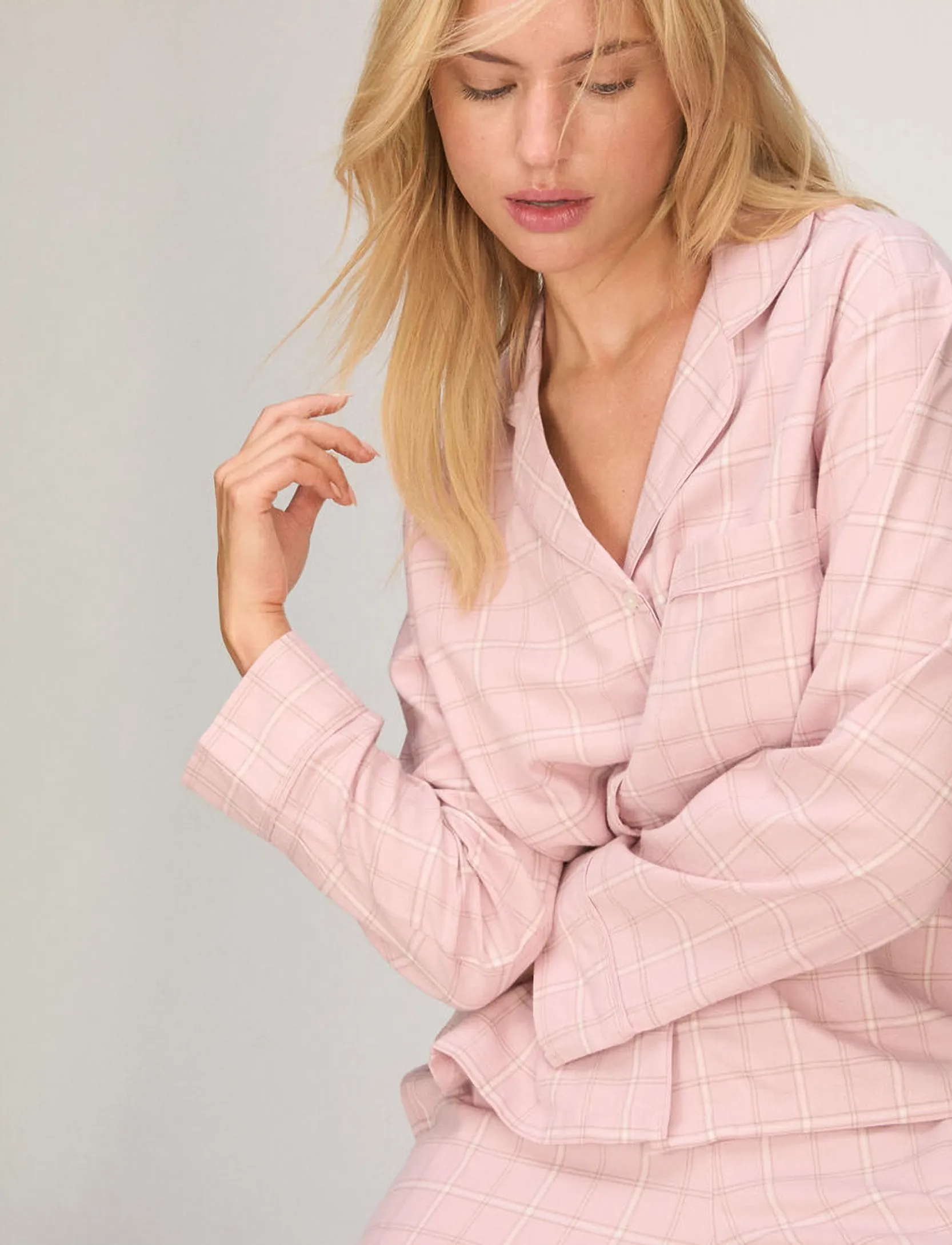 Hunkemöller - JACKET LS VIS CO WOVEN CHECK - lotus - 3