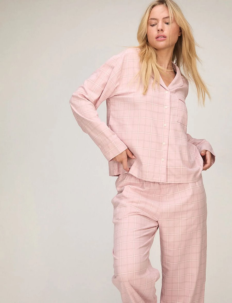 Hunkemöller - JACKET LS VIS CO WOVEN CHECK - lotus - 4