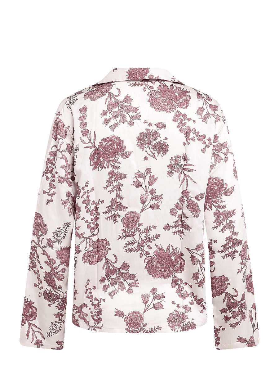 Hunkemöller - JACKET LS VIS WOVEN PRINT - långärmade skjortor - sheer bliss - 1