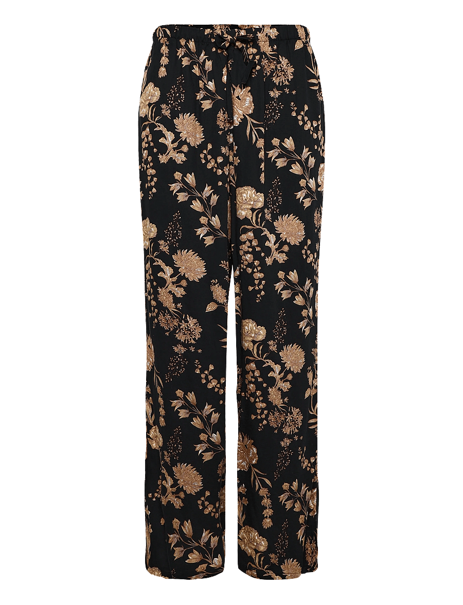 Hunkemöller - PANT VIS WOVEN PRINT - bukser med brede ben - caviar - 0