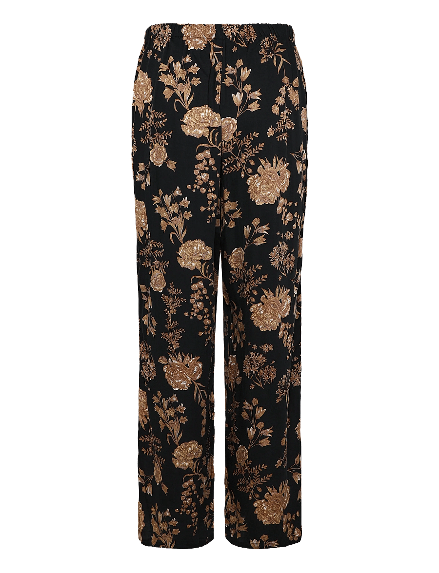 Hunkemöller - PANT VIS WOVEN PRINT - bukser med brede ben - caviar - 1