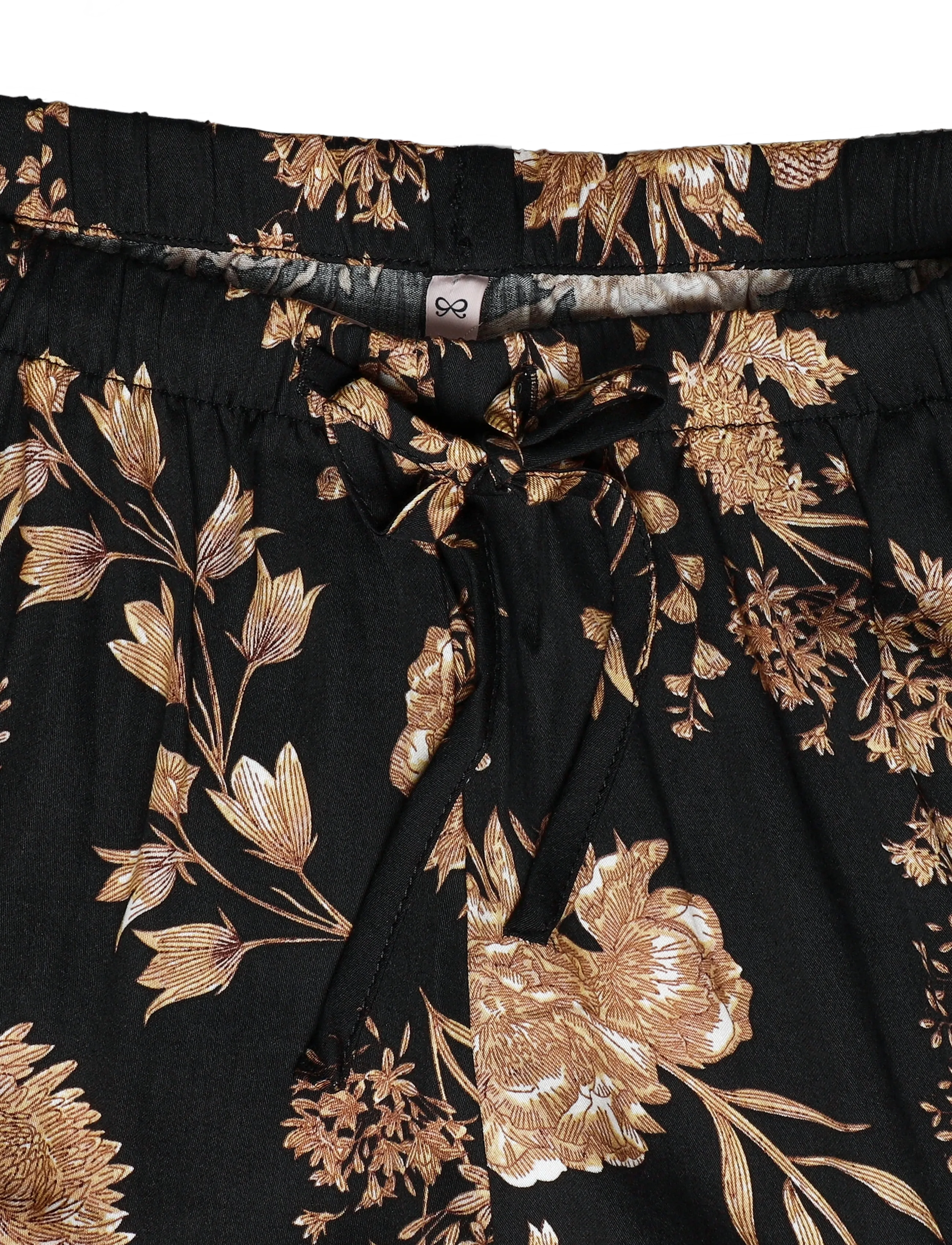 Hunkemöller - PANT VIS WOVEN PRINT - caviar - 2
