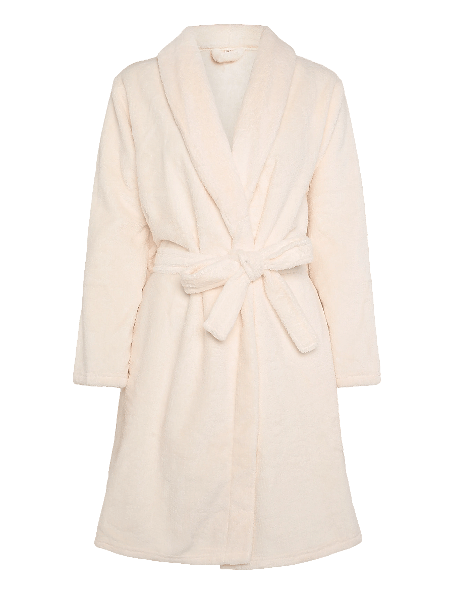 Hunkemöller - ROBE SHORT JACQUARD FLEECE - hommikumantlid - whitecap gray - 1