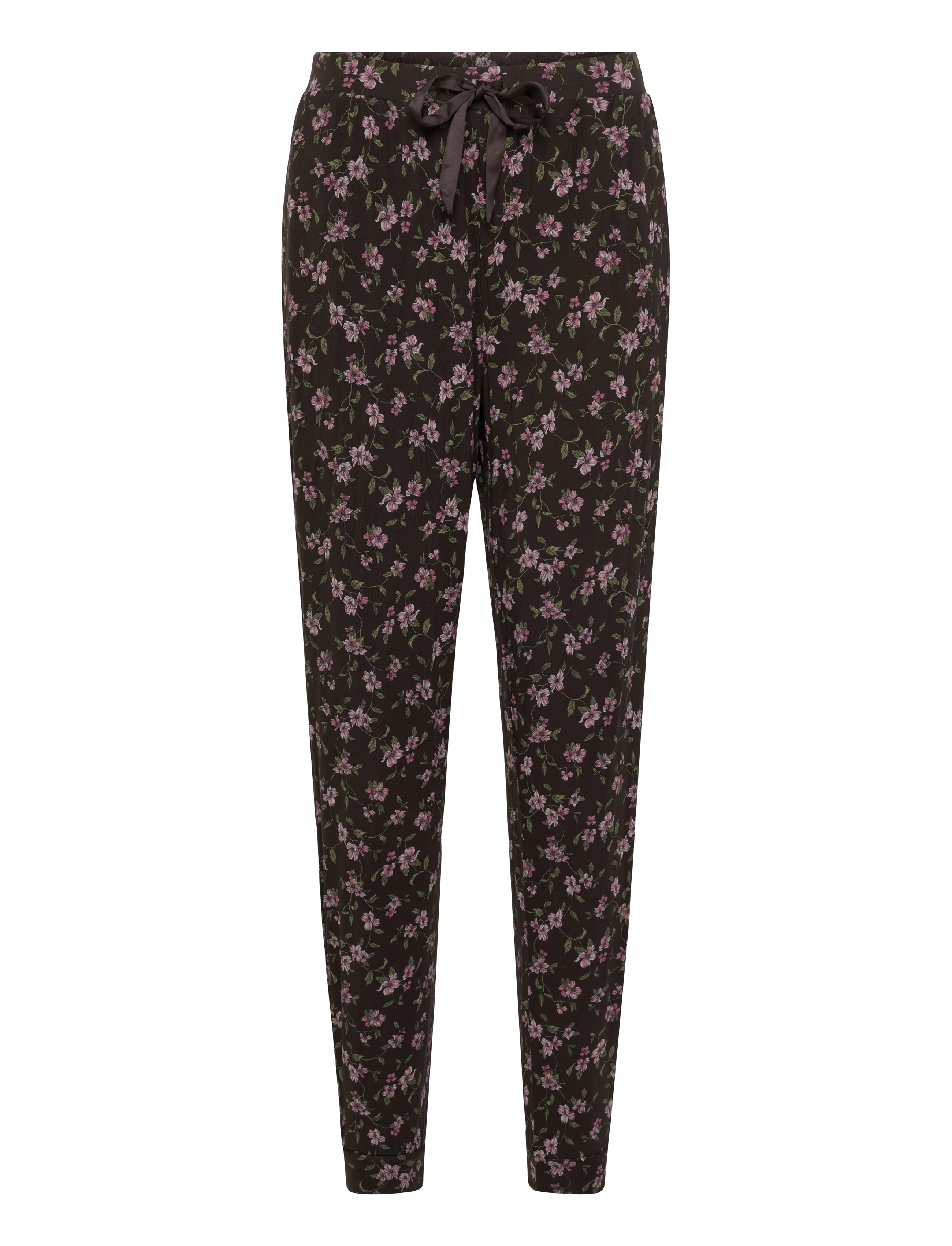 Hunkemöller PANT JERSEY PRINT - Nachtwäsche - BLACK COFFEE / brown
