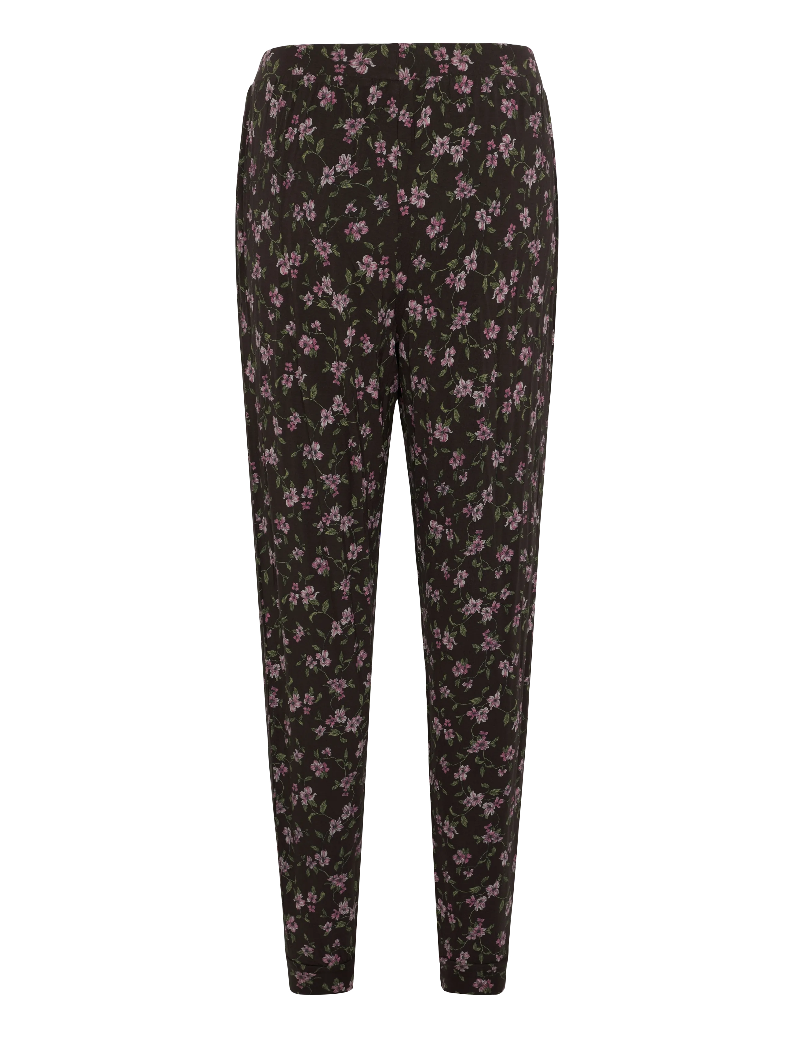 Hunkemöller - PANT JERSEY PRINT - igapäevane stiil - black coffee - 1