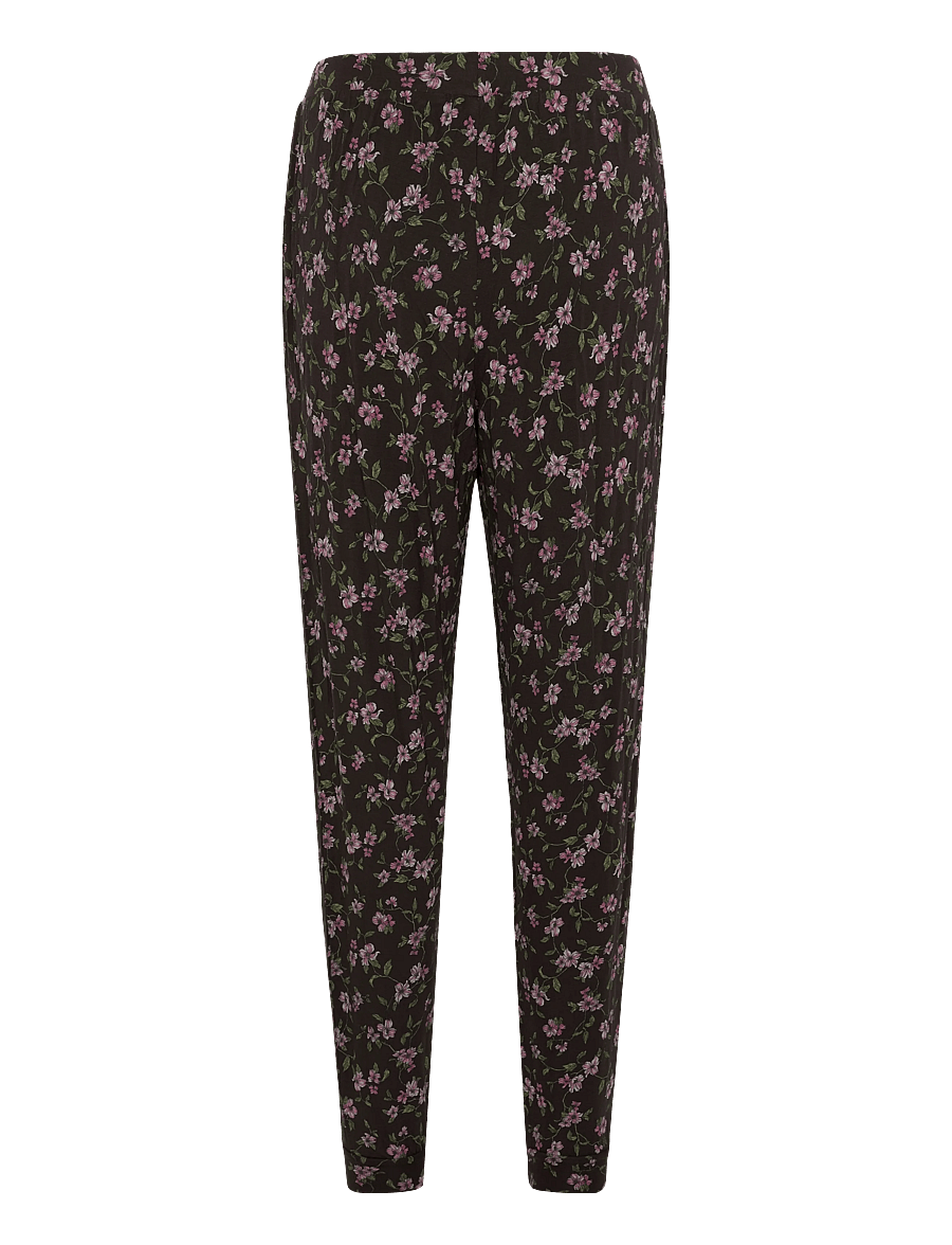 Hunkemöller - PANT JERSEY PRINT - igapäevane stiil - black coffee - 1