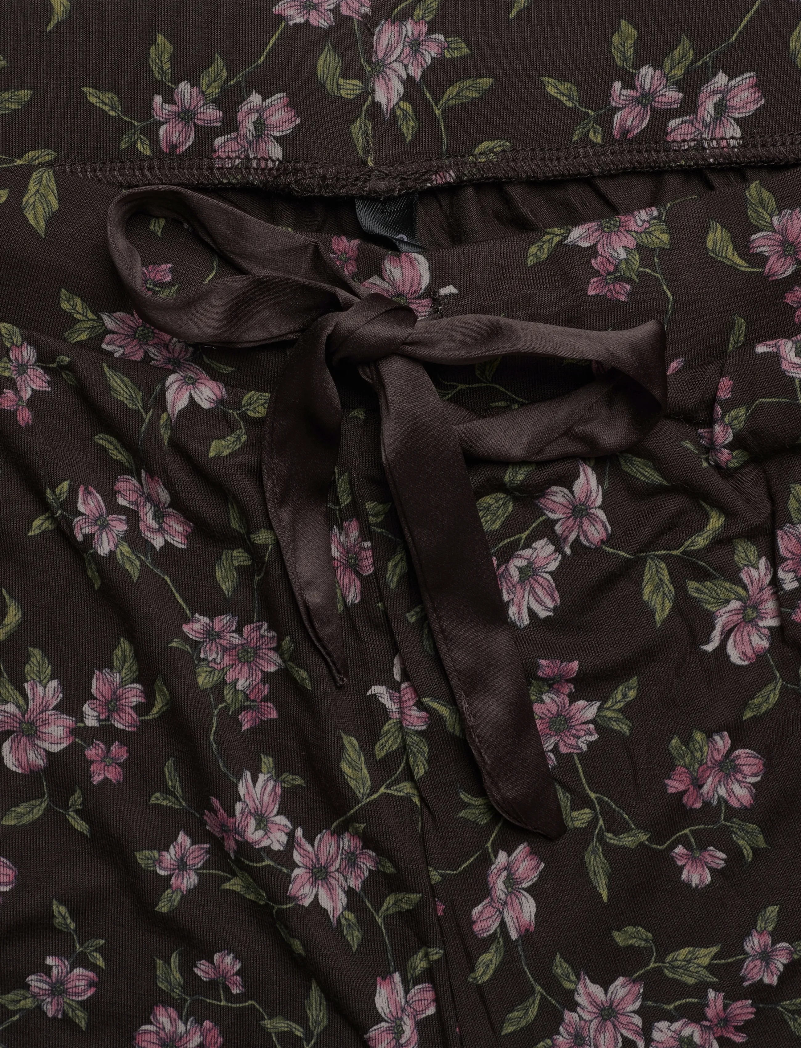 Hunkemöller - PANT JERSEY PRINT - igapäevane stiil - black coffee - 2