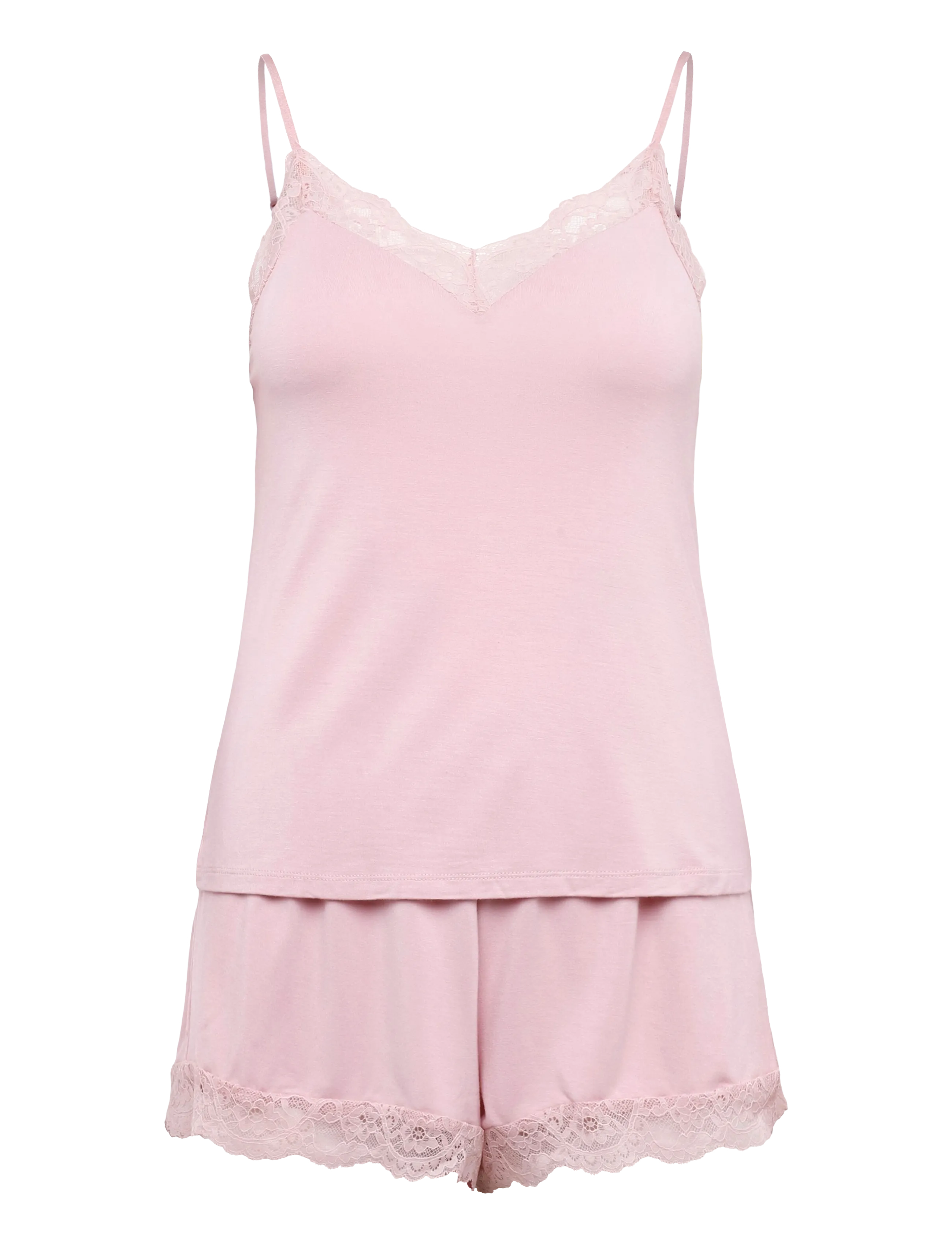 Hunkemöller Pj Cami Vis Jersey Nana - Sommer in der Stadt - PALE MAUVE / pink/rose