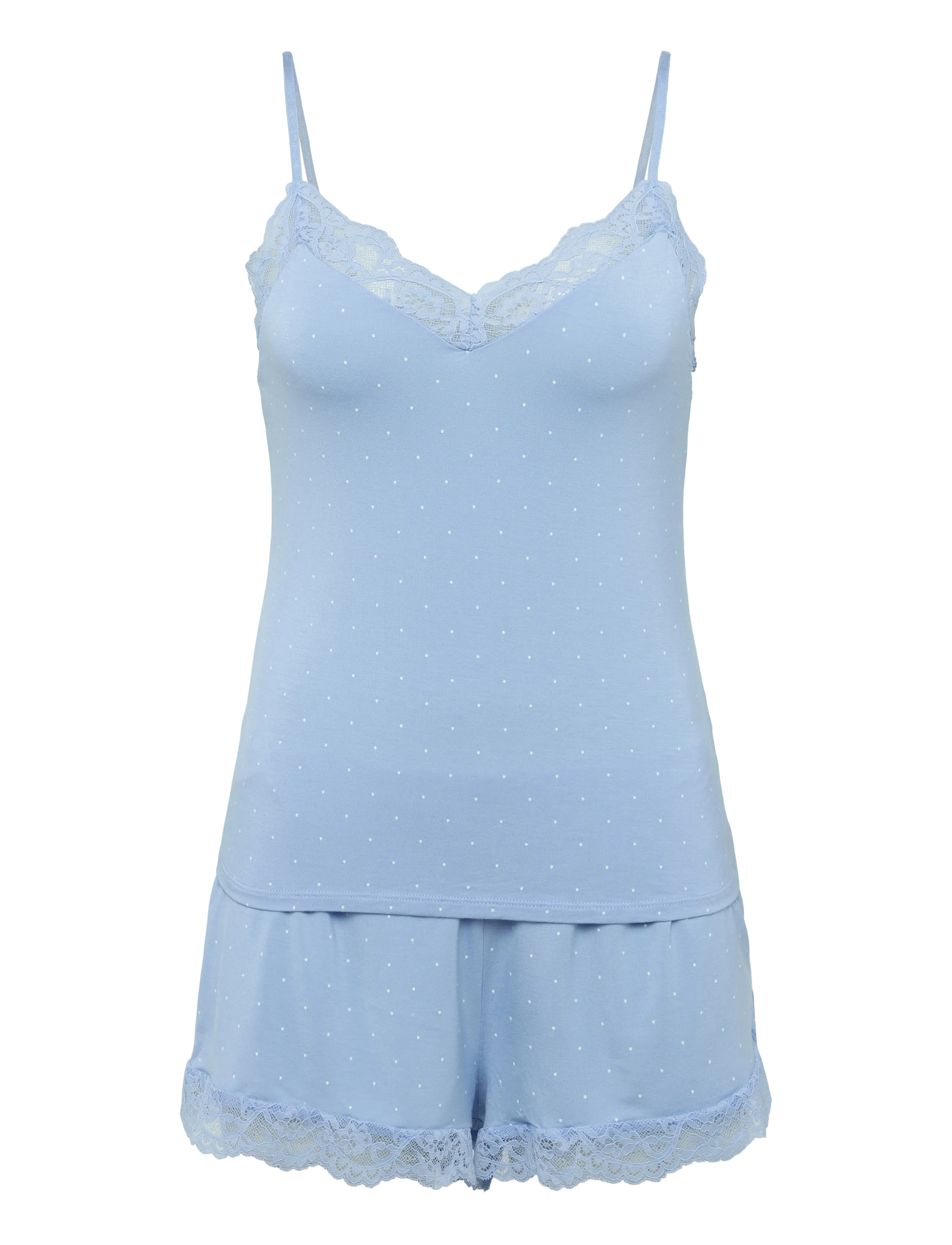 Hunkemöller Pj Cami Vis Jersey Nana Print - Unterwäsche - BEL AIR BLUE / blue