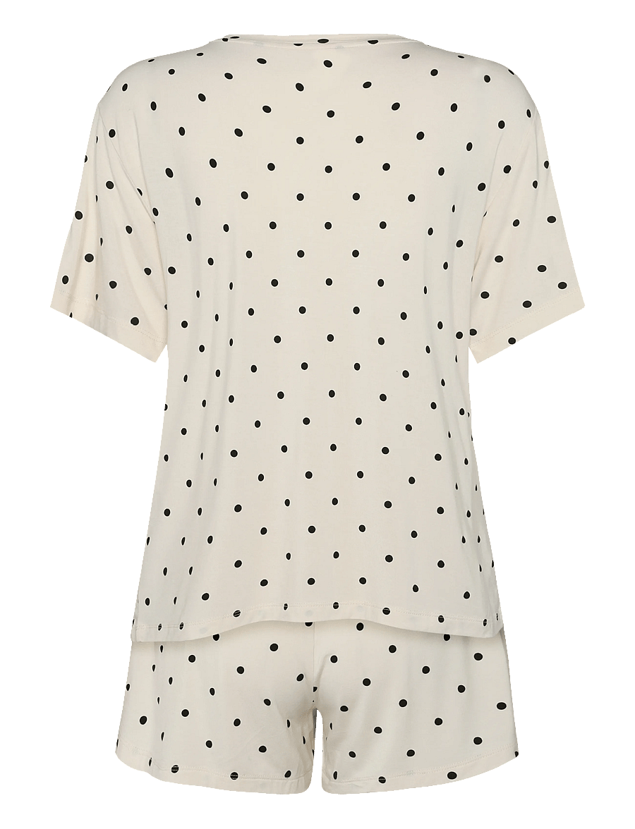 Hunkemöller - Pj Ss Short Jersey Loose Print - pyjamas - pristine - 2