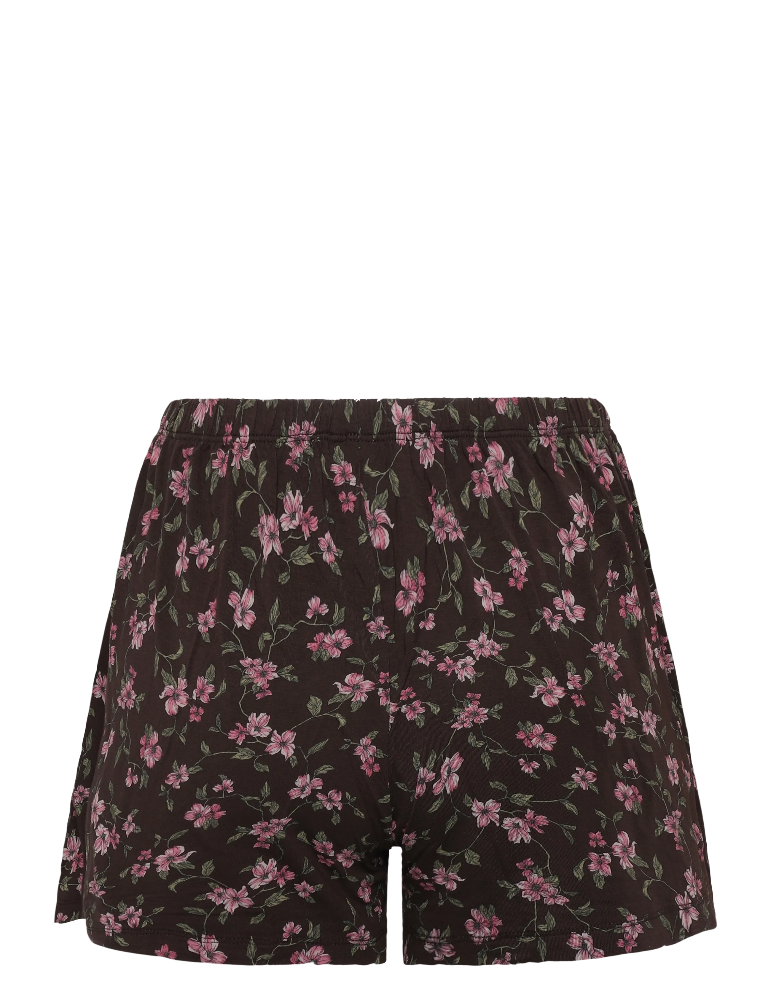 Hunkemöller - Pj Ss Short Jersey Loose Print - pyjamas - black coffee - 4