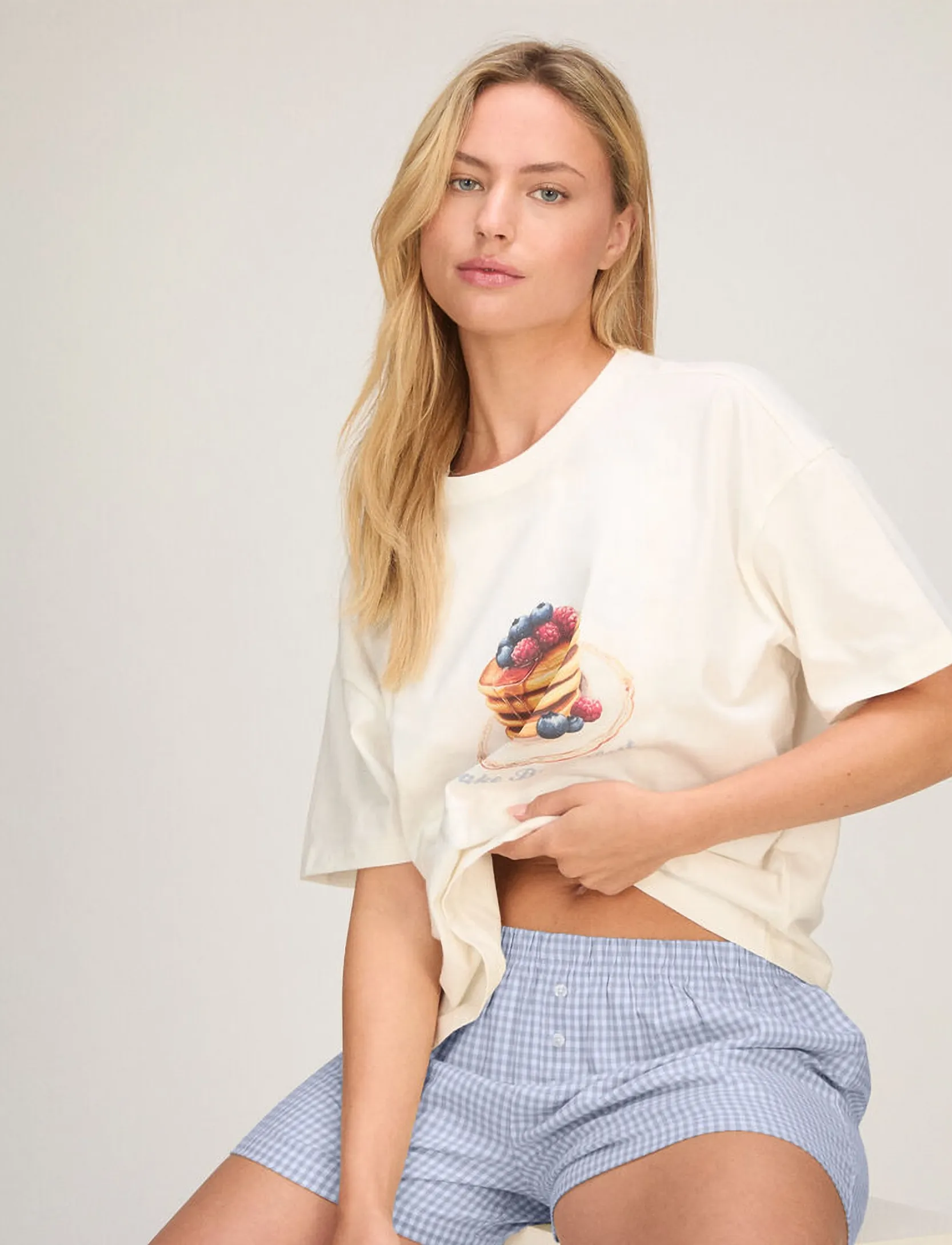 Hunkemöller Pyjamasset med Shorts och T-shirt dam – bild 4