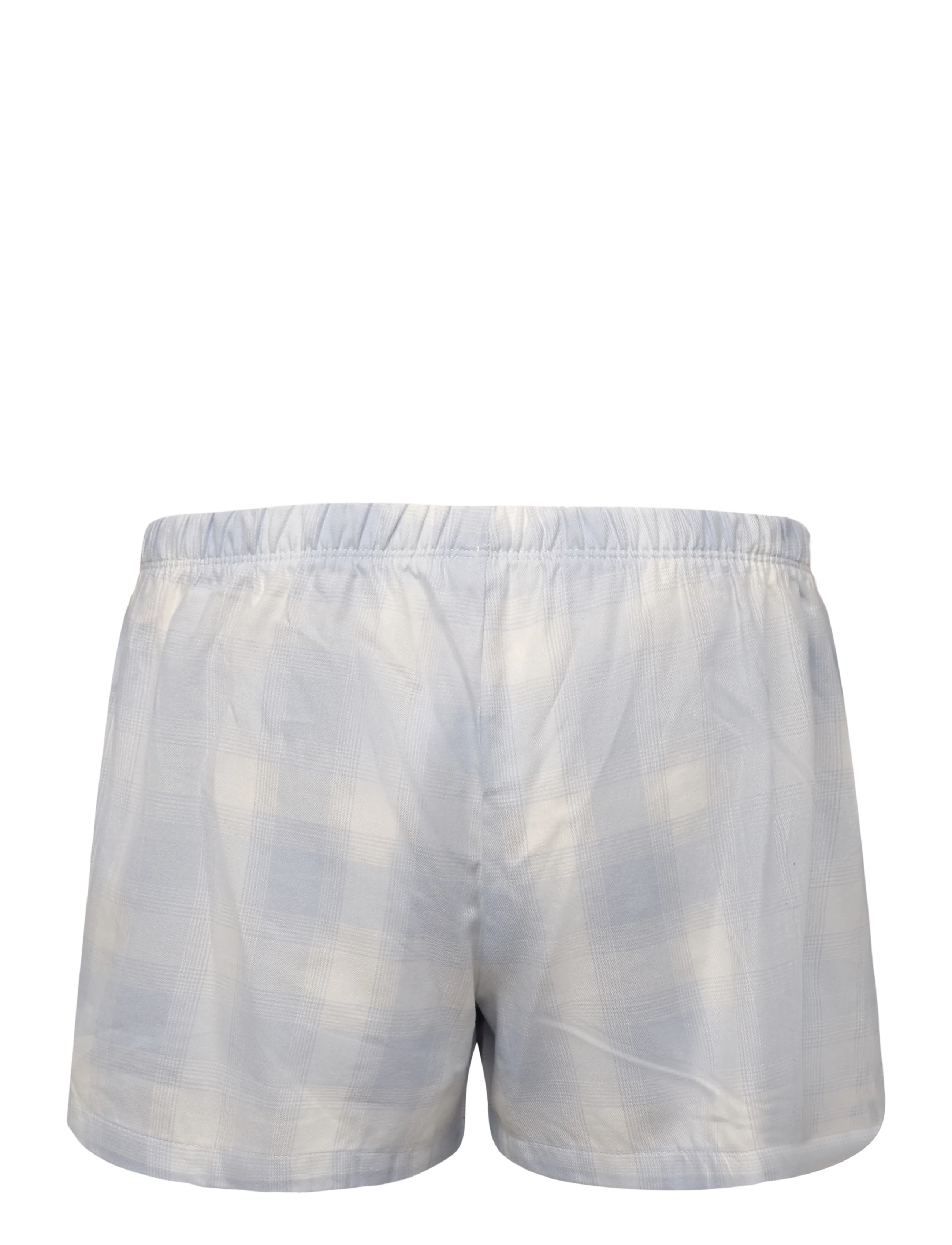 Hunkemöller - Pj Ss Short Vis Co Woven Check - die niedrigsten preise - gardenia - 4