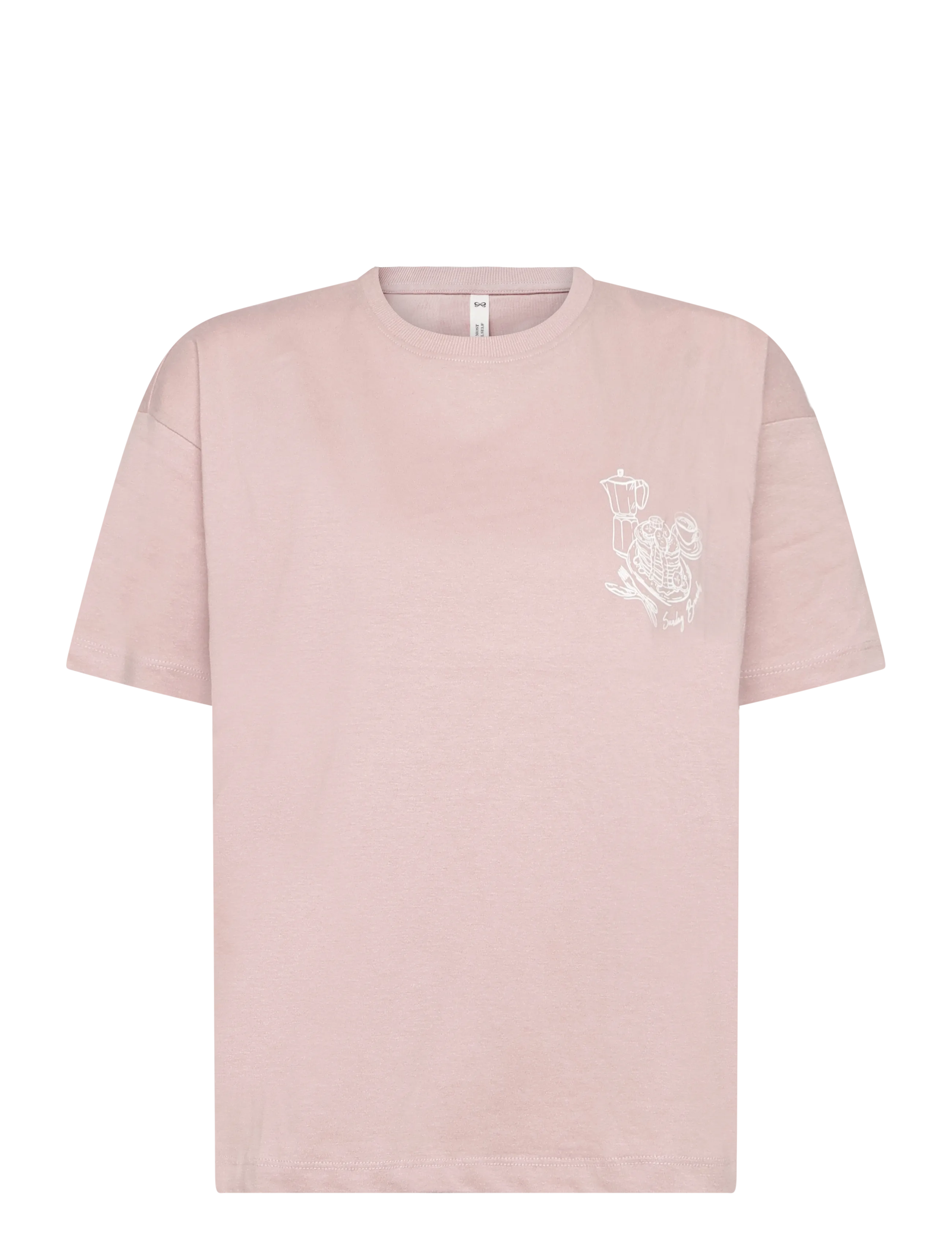 Hunkemöller Pj Ss Short Vis Co Woven Check - T-shirts - LOTUS / pink/rose
