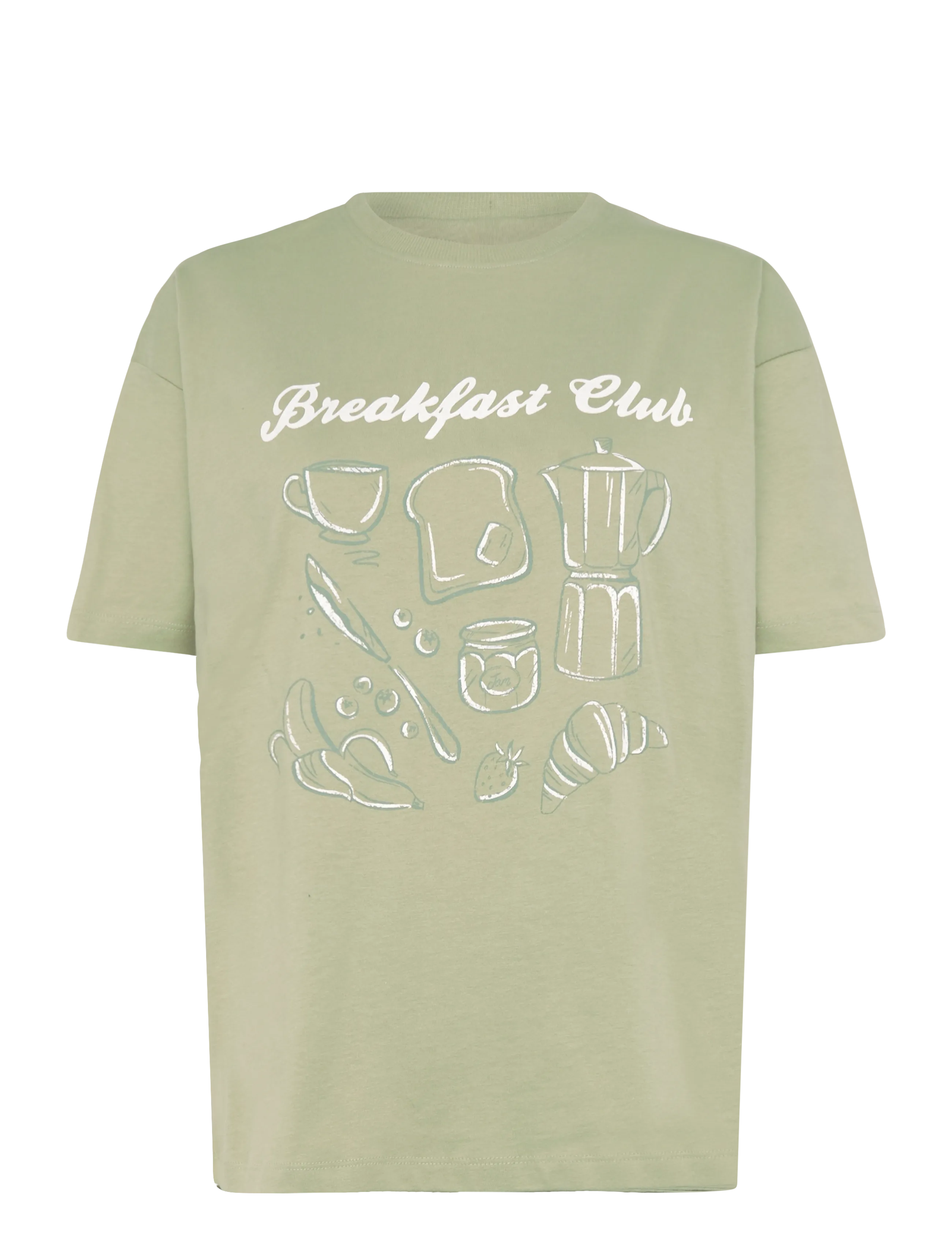 Hunkemöller Pj Ss Short Vis Co Woven Check - Tøj - FROSTY GREEN / green