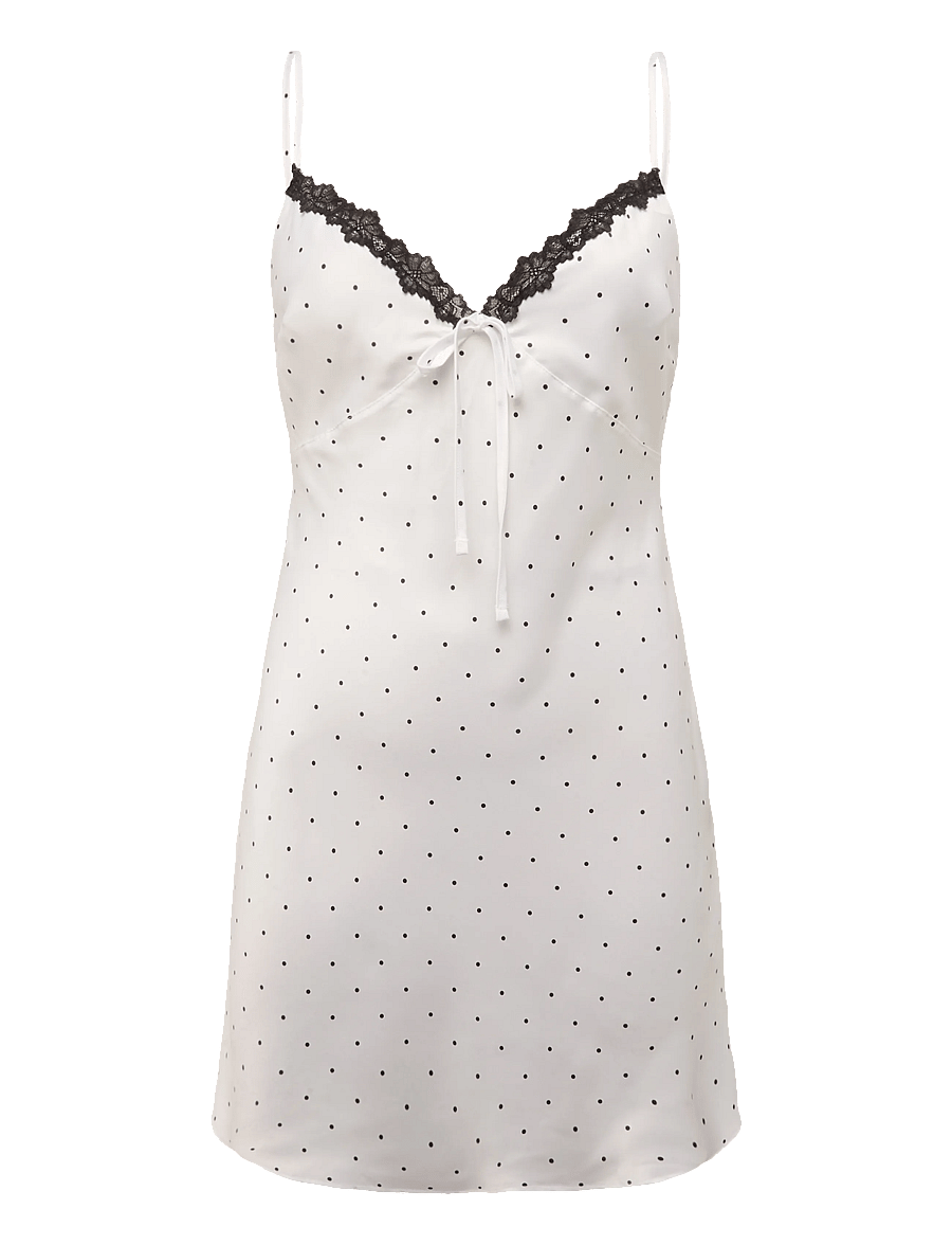Hunkemöller - Sd Satin Lace Dolly - Öösärgid - gardenia - 1