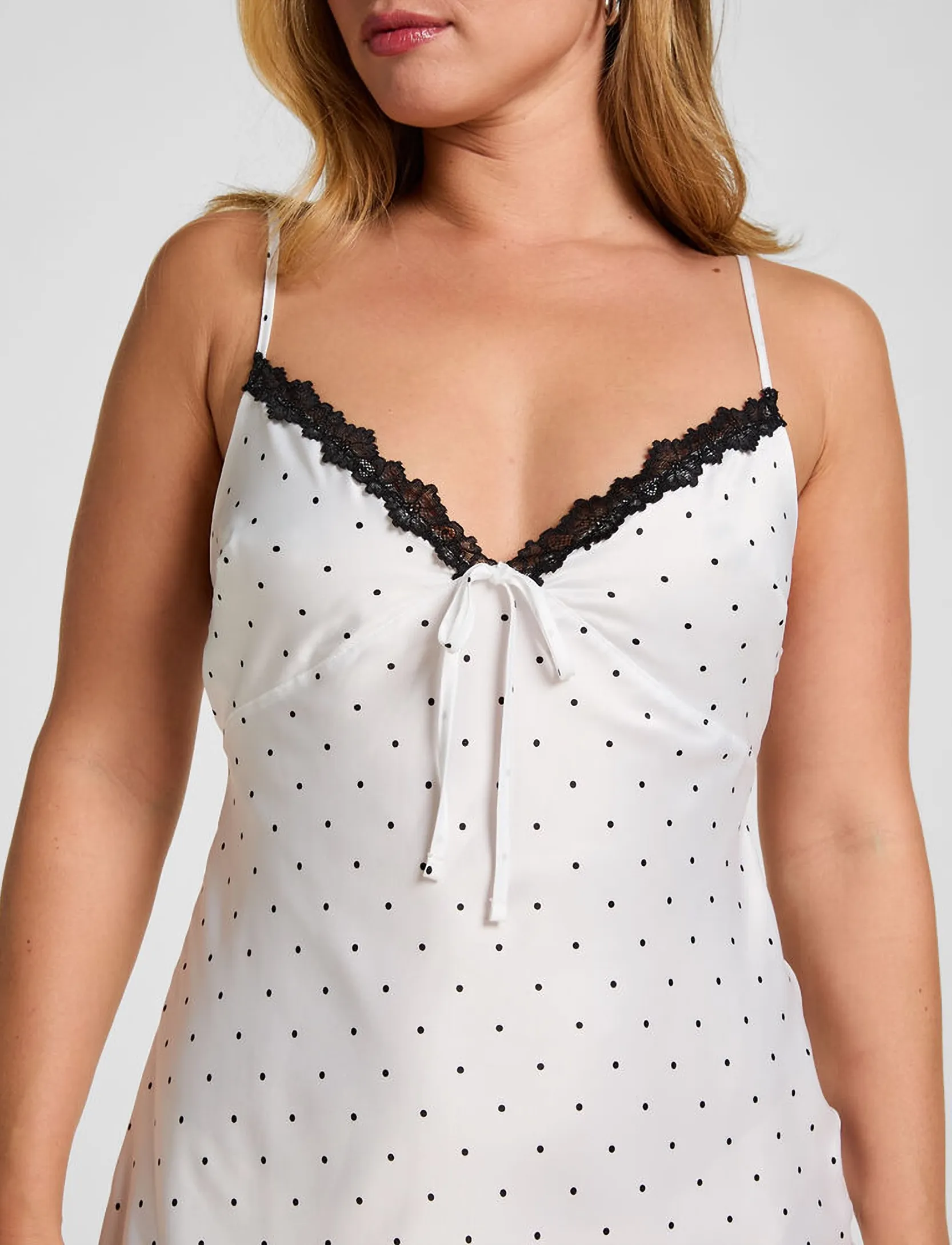 Hunkemöller - Sd Satin Lace Dolly - Öösärgid - gardenia - 3
