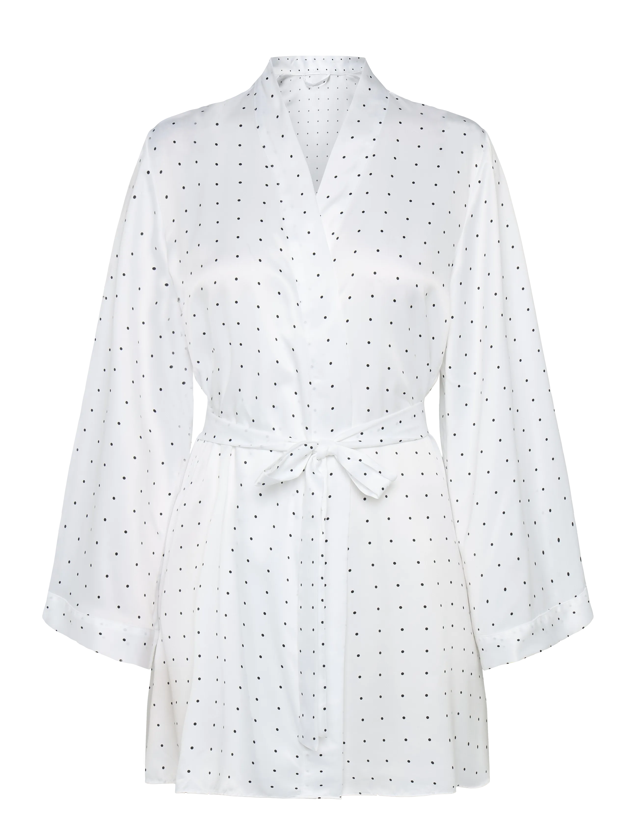 Hunkemöller Kimono Satin Lace Dolly - Lingerie - GARDENIA / white
