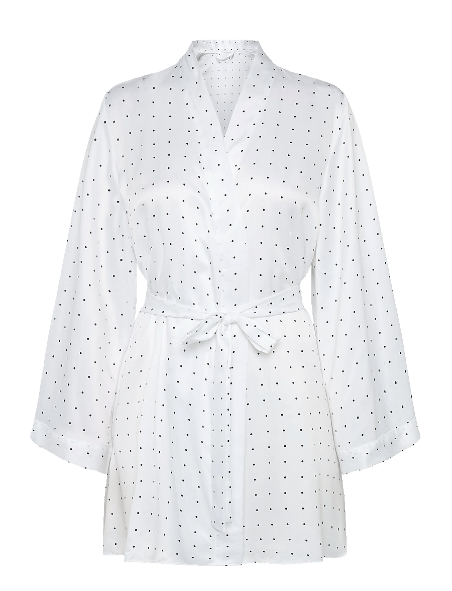 Hunkemöller - Kimono Satin Lace Dolly - gardenia - 1