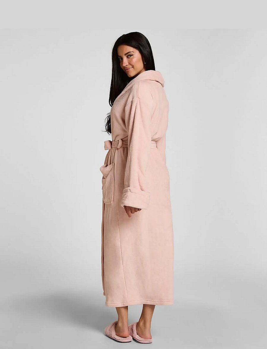 Hunkemöller - ROBE LONG SOFT FLEECE - morgonrockar - lotus - 4