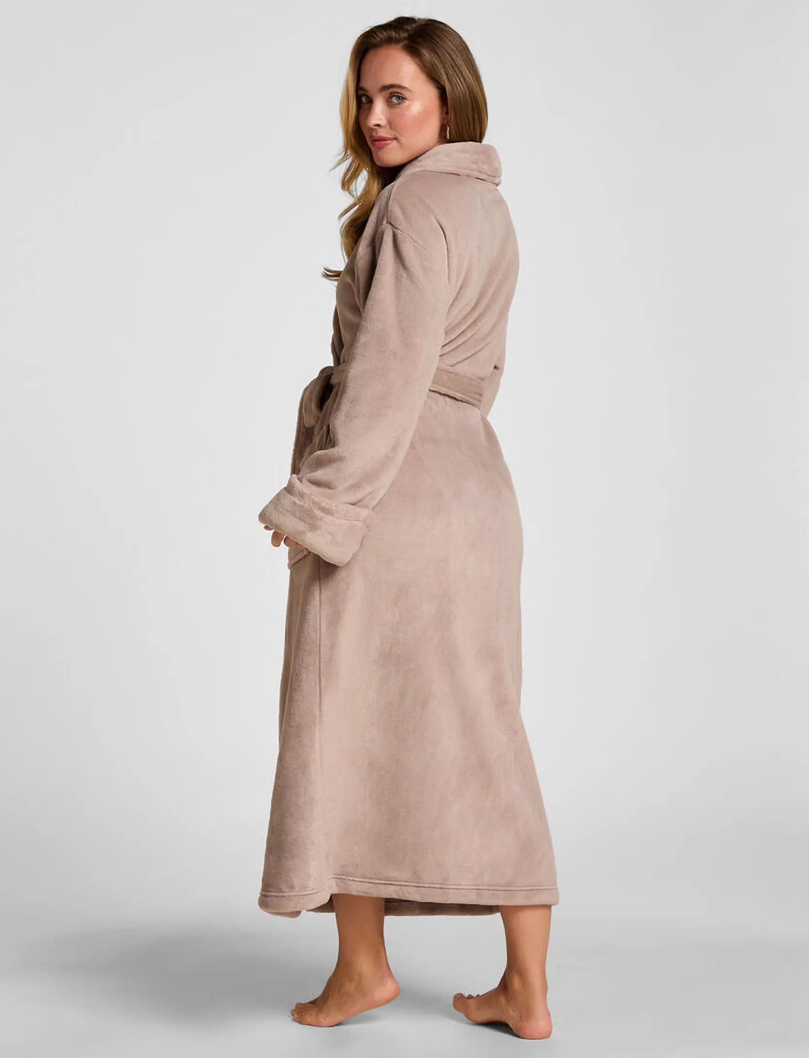 Hunkemöller - ROBE LONG SOFT FLEECE - bademäntel - etherea - 4