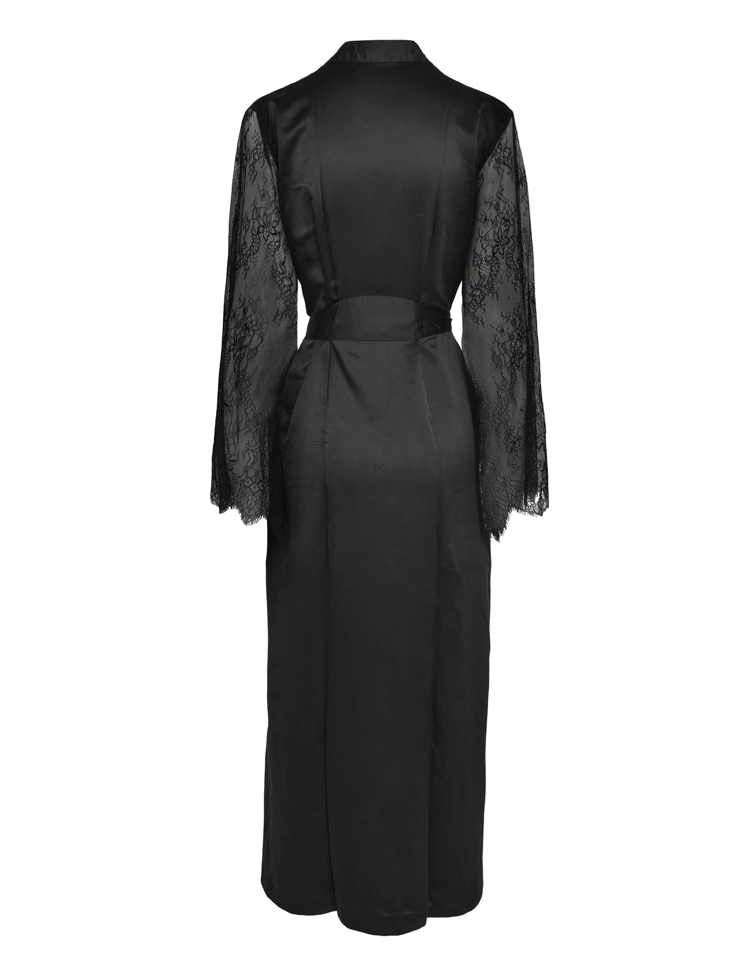Hunkemöller - Kimono Long Satin Camille - kimonos - caviar - 2