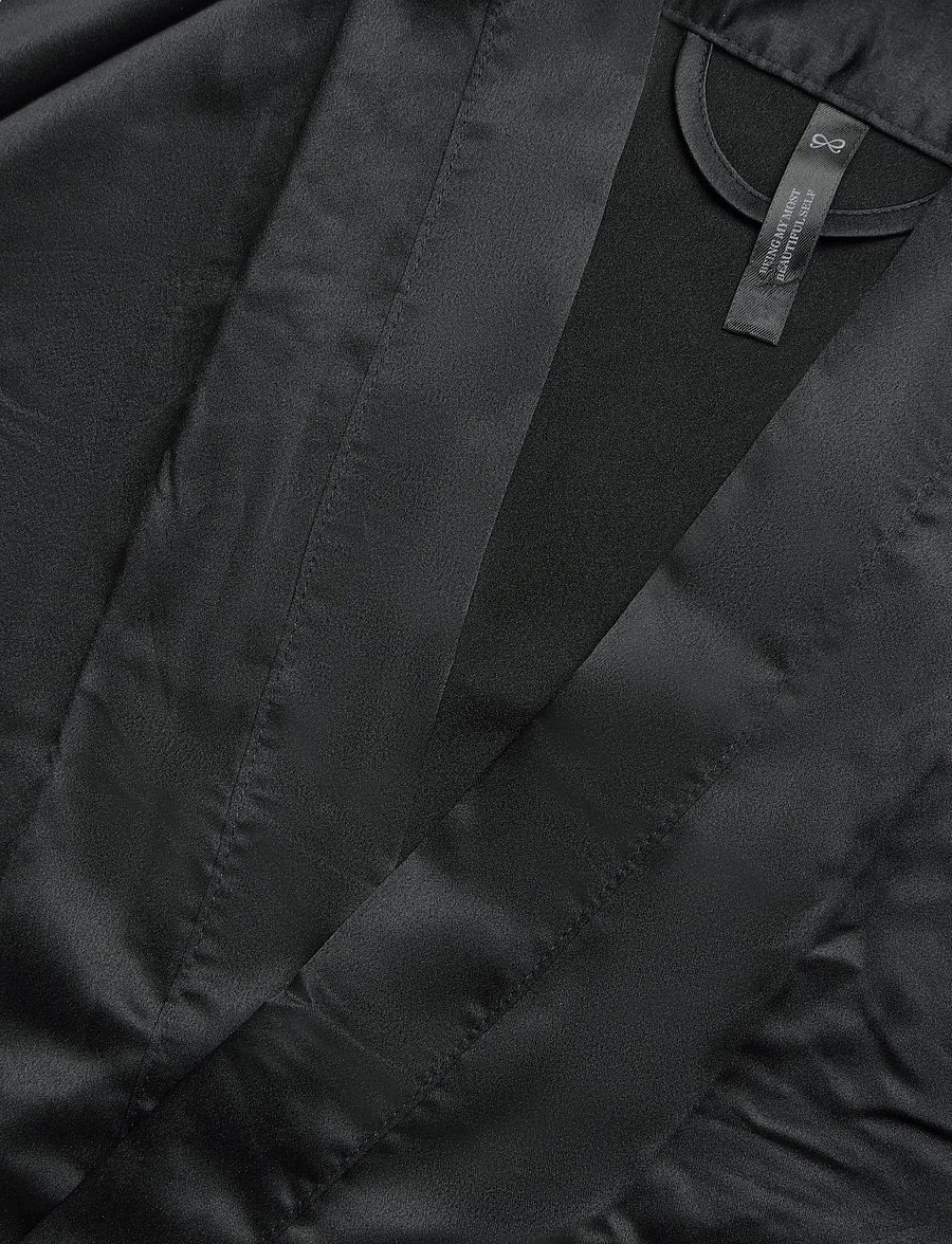 Hunkemöller - Kimono Long Satin Camille - kimonos - caviar - 5