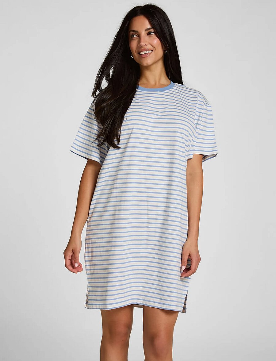 Hunkemöller - 2-Pack Nighties Boxy R-Neck - Öösärgid - hkm blue - 0