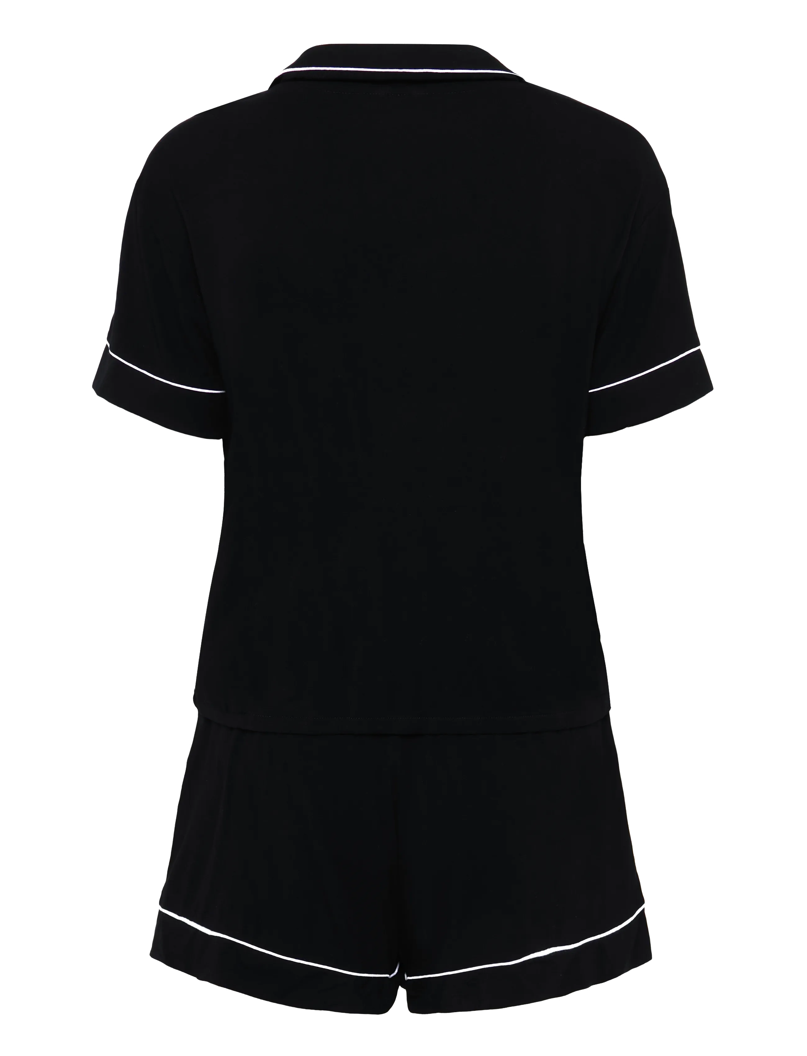 Hunkemöller - PJ SS JERSEY ESSENTIAL - geburtstagsgeschenke - black - 2