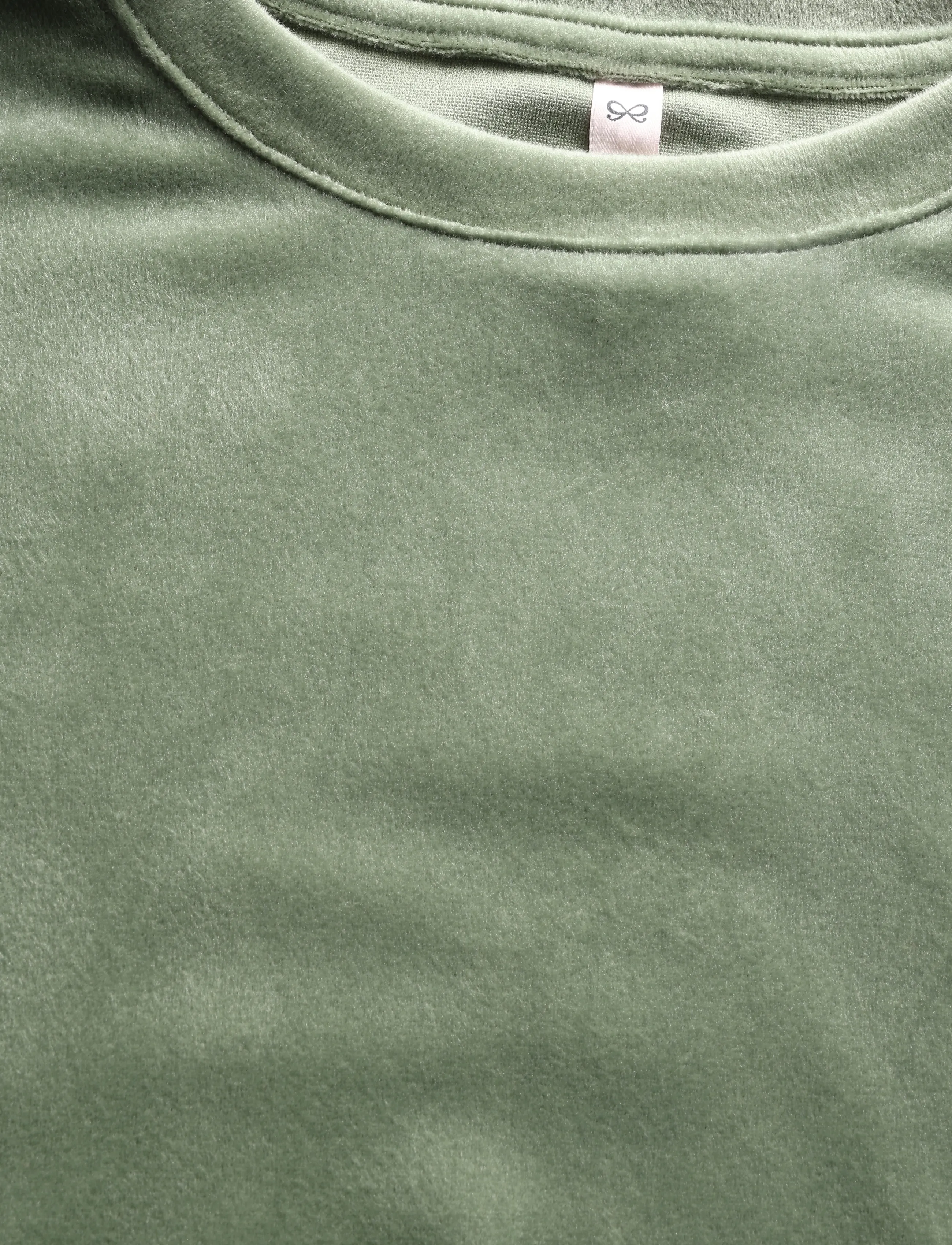 Hunkemöller - PJ LS VELOURS CREW - sweatshirts - dark olive - 4