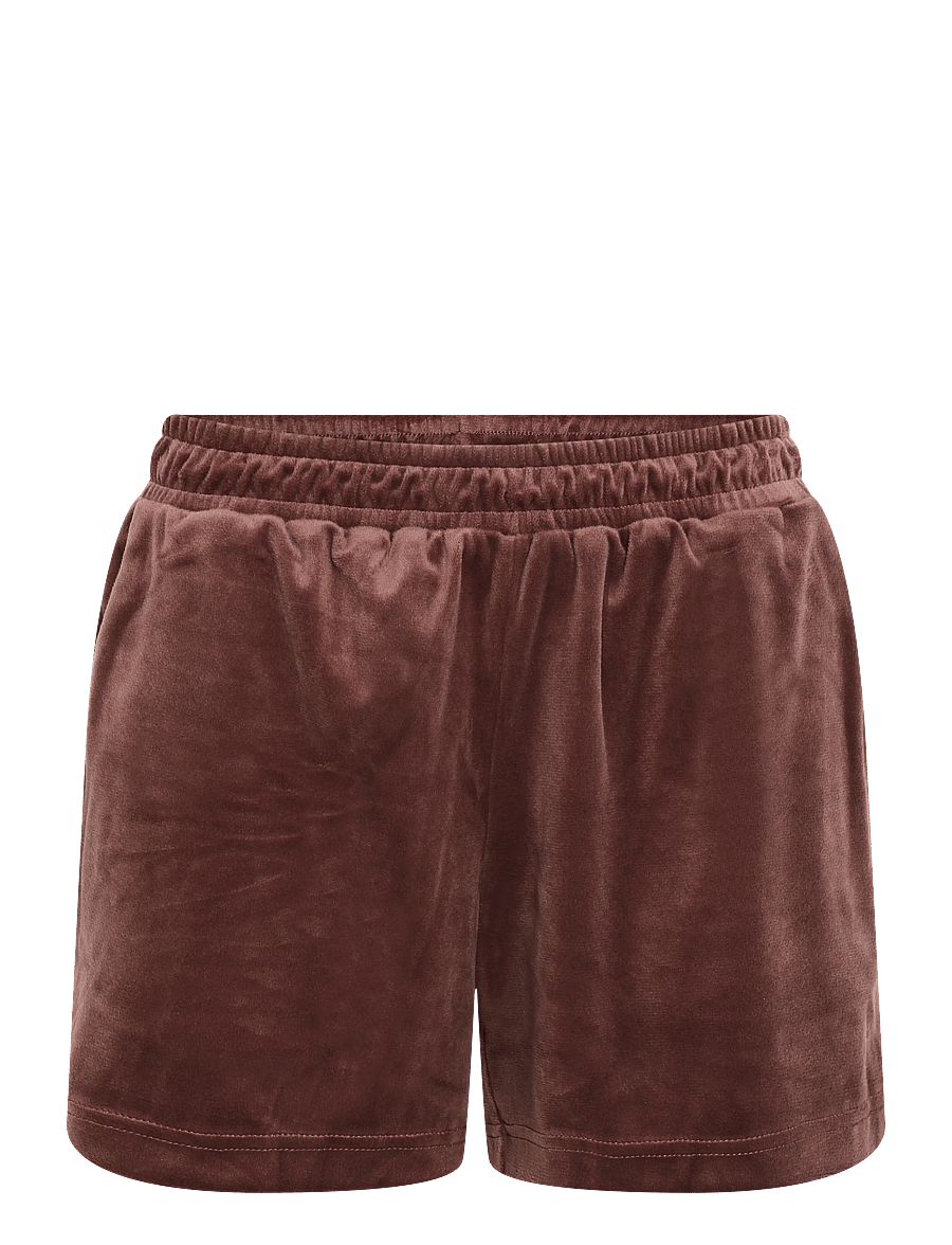 Hunkemöller - PJ SS VELOURS POCKET - pyjamas - deep mahogany - 2