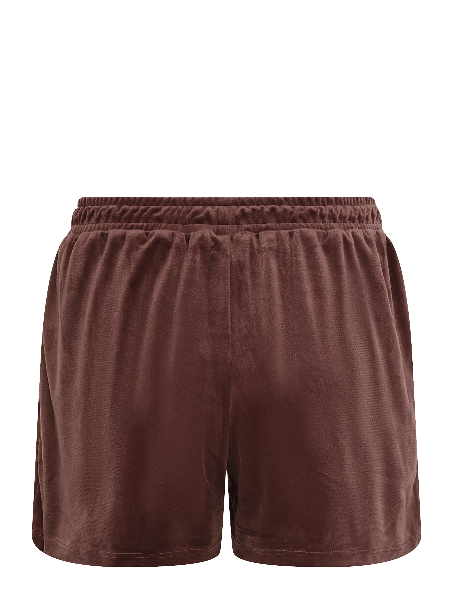 Hunkemöller - PJ SS VELOURS POCKET - pyjamas - deep mahogany - 3