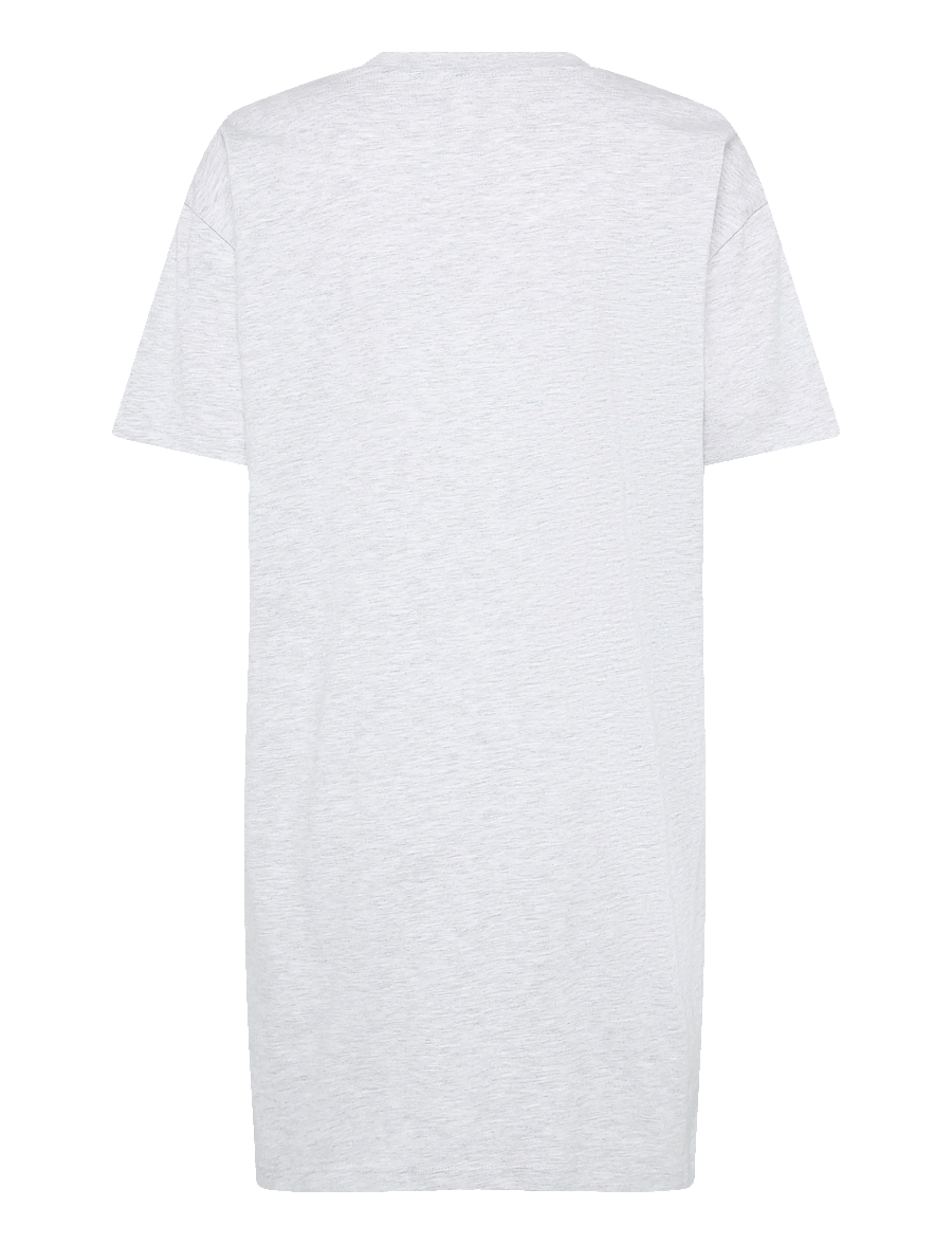 Hunkemöller - NIGHTIE BOXY R-NECK COMFY - t-shirt-kleider - soft grey melange - 2