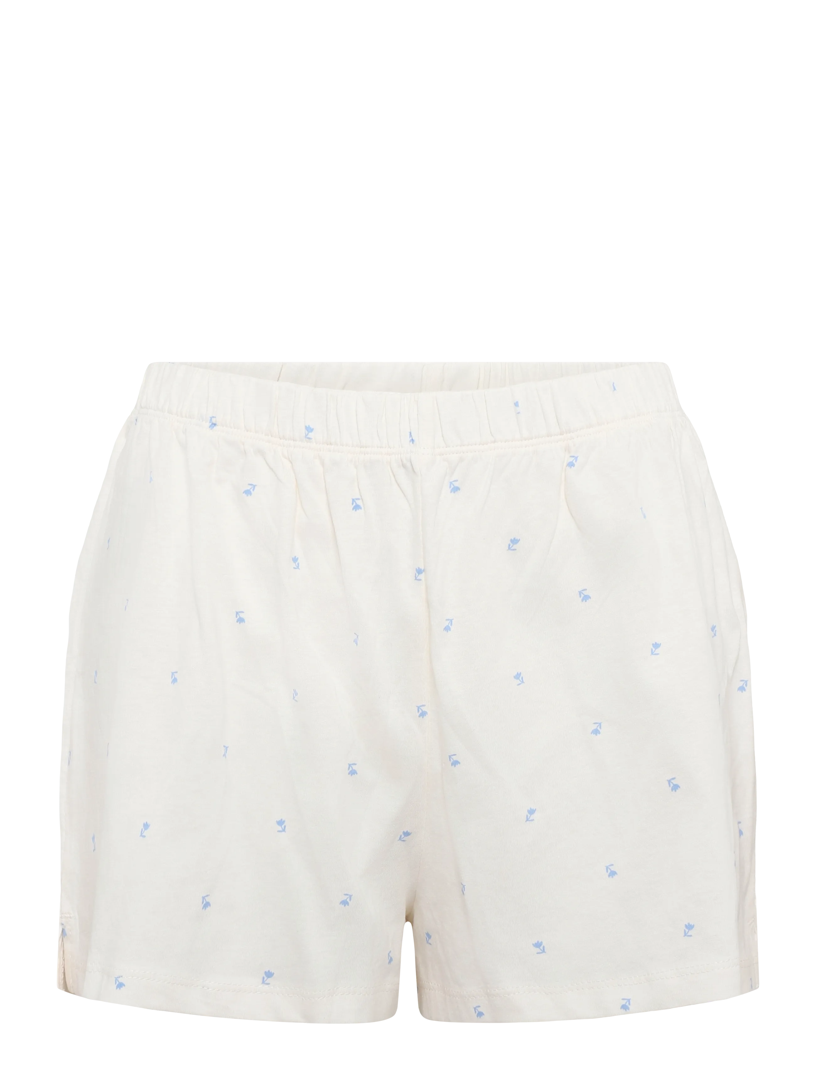 Hunkemöller - Pj Ss Short Co Jersey Print - die niedrigsten preise - gardenia - 3
