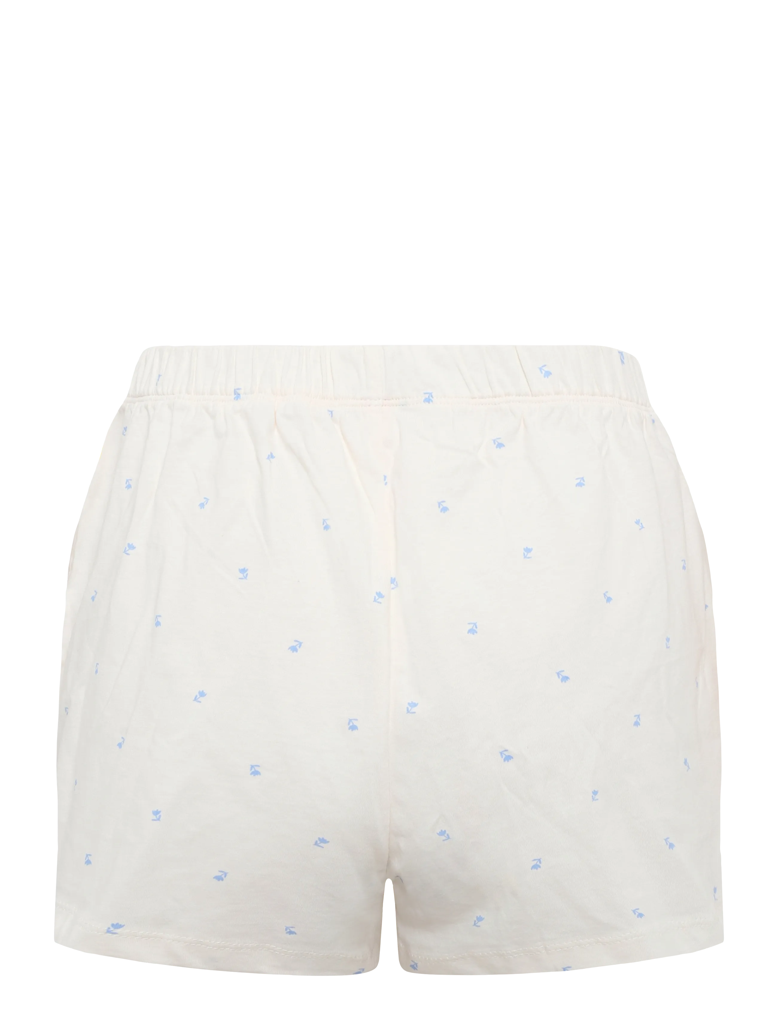 Hunkemöller - Pj Ss Short Co Jersey Print - die niedrigsten preise - gardenia - 4