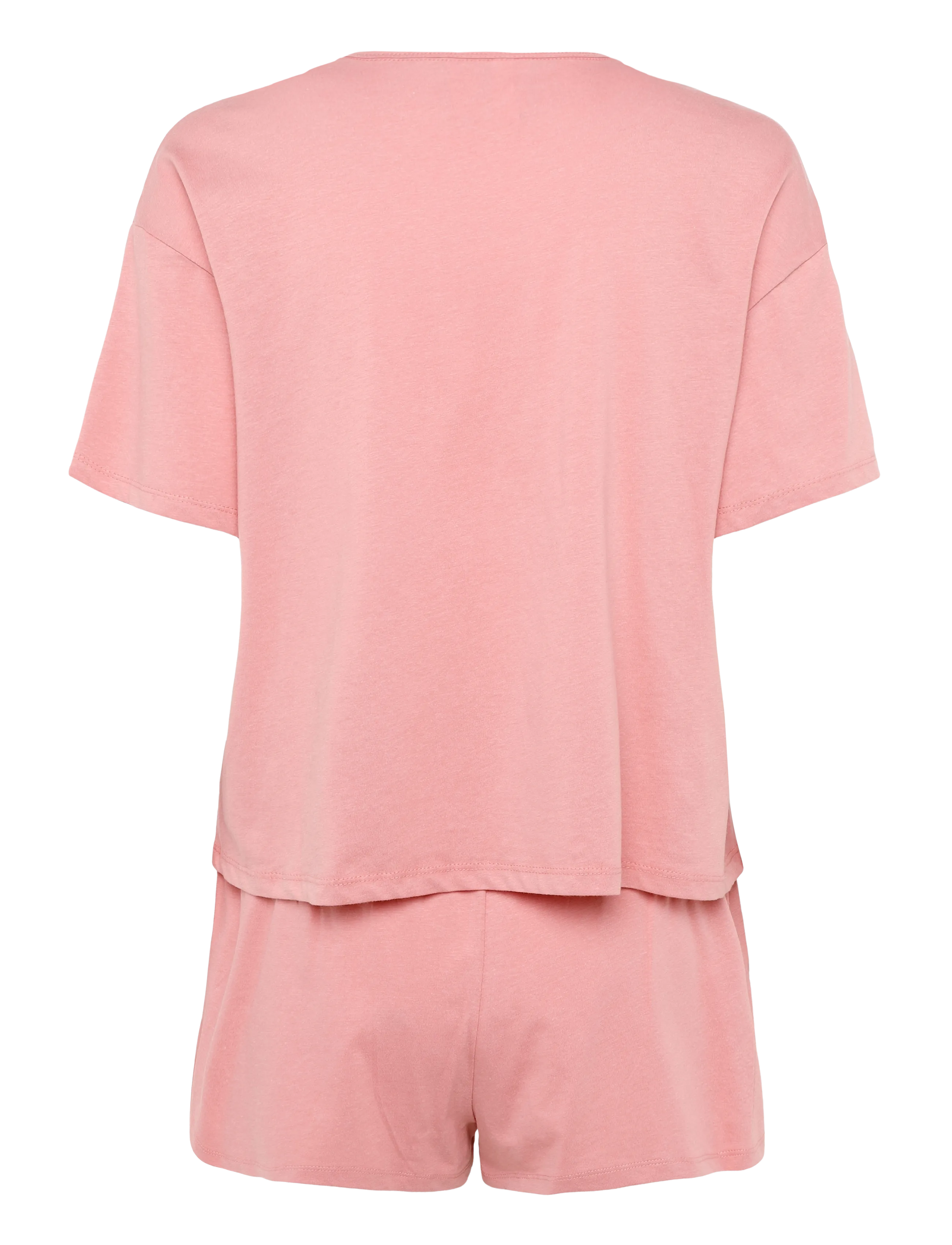 Hunkemöller - PJ SS SHORT CO EMB HEART - brandied apricot - 2