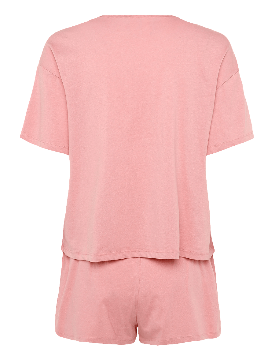 Hunkemöller - PJ SS SHORT CO EMB HEART - brandied apricot - 2