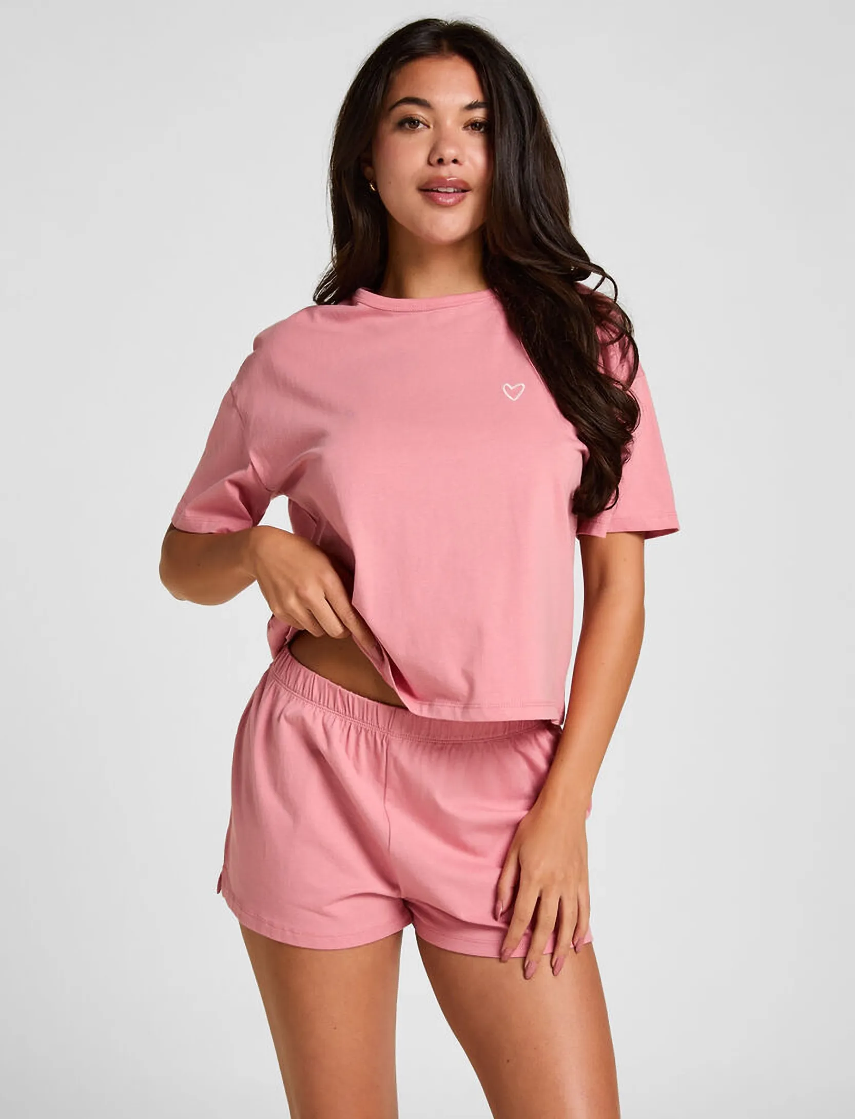 Pj Ss Short Co Emb Heart